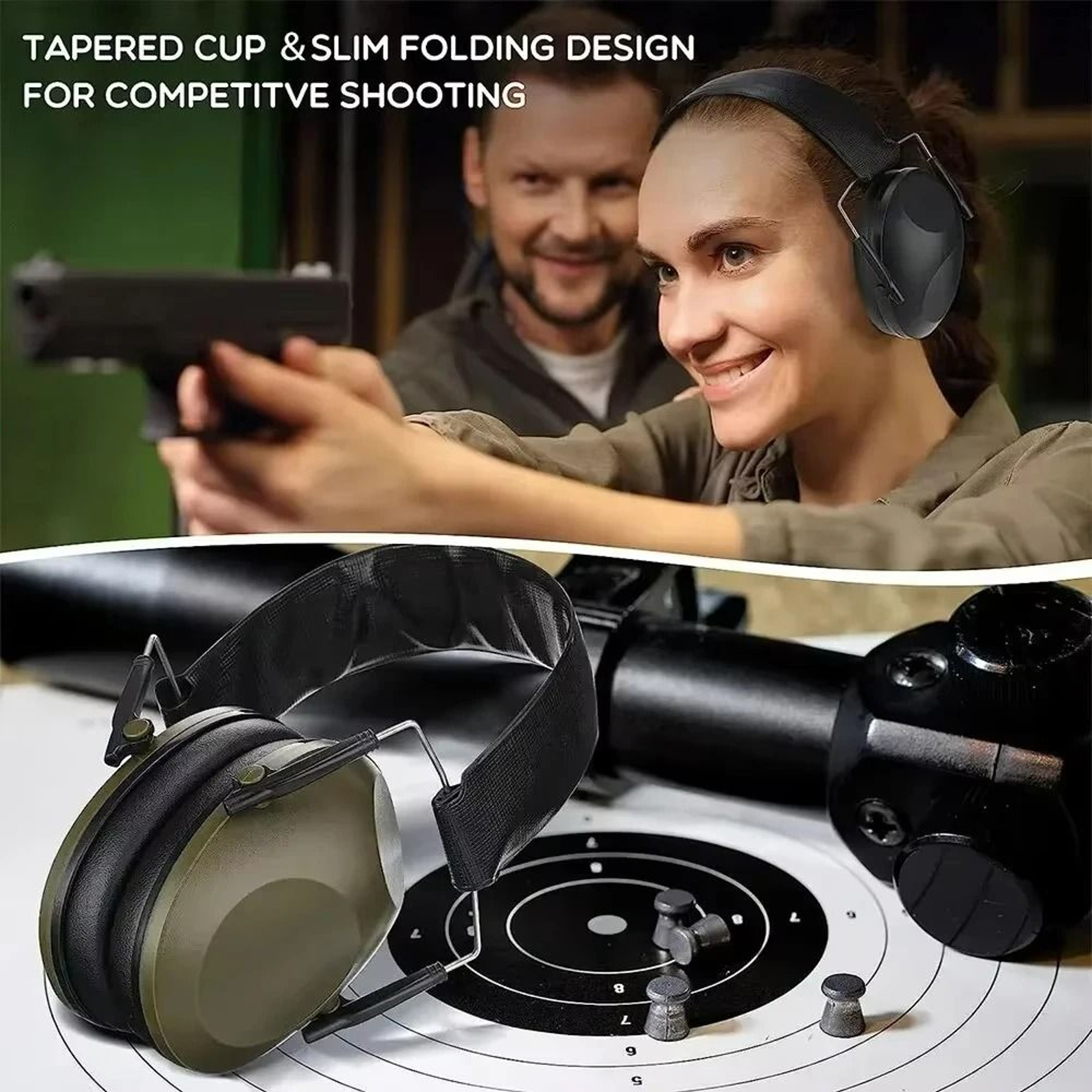 Tactical Passive Noise Reduction Shooting  Hunting Earmuffs 5