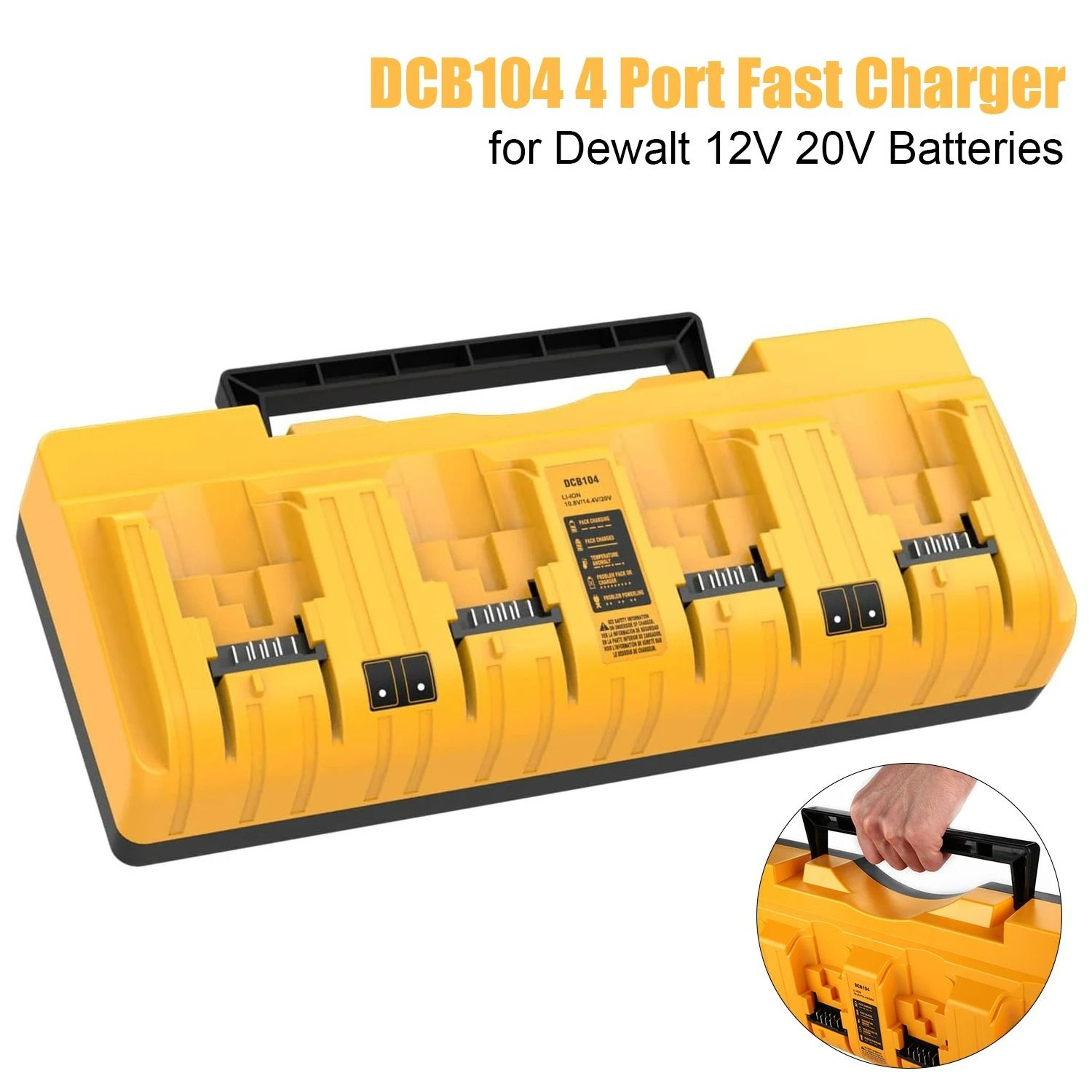4Port Fast Battery Charger Station For 12V20V  20V60V Lithium Batteries 0
