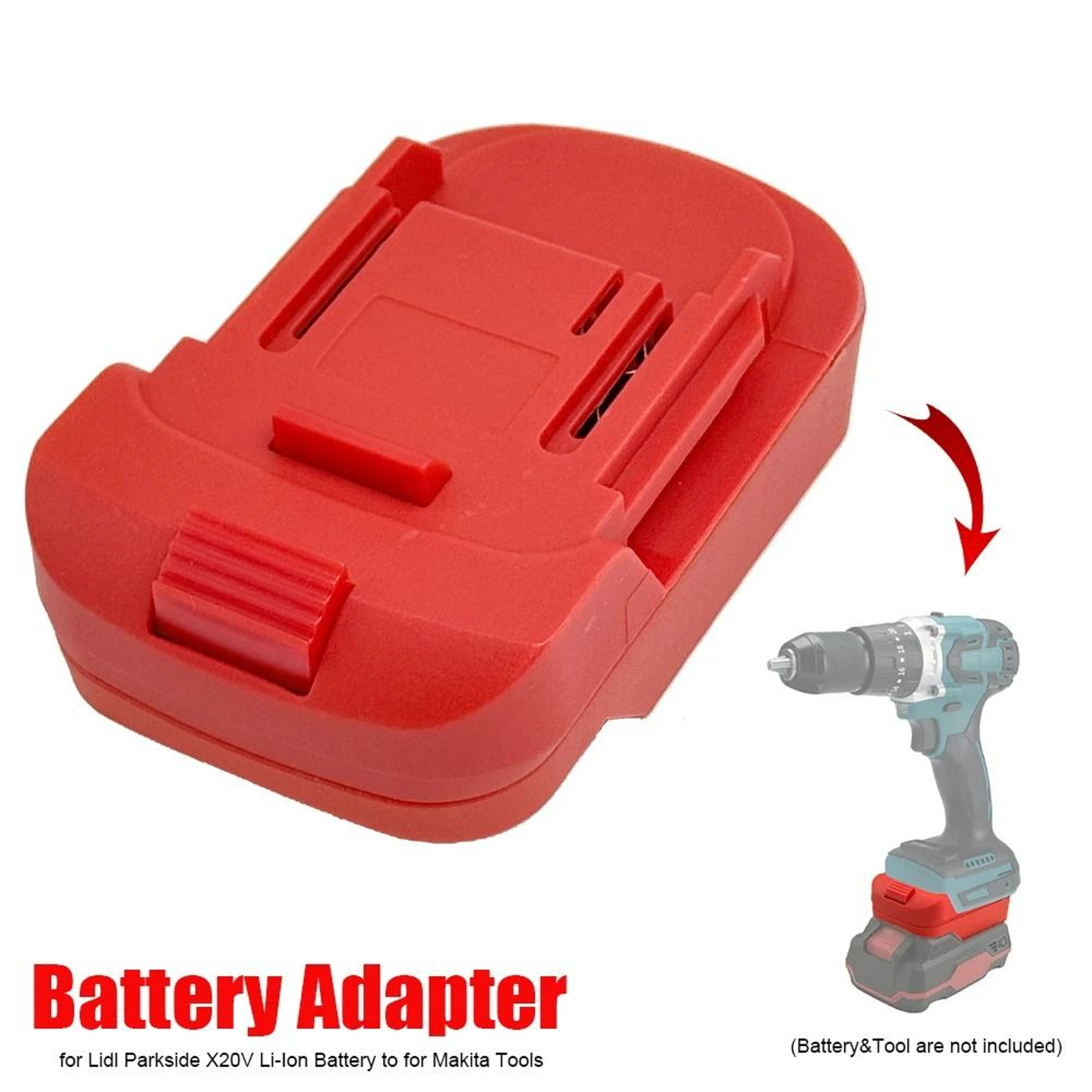 Battery Adapter Converter Parkside X20V Battery To Makita 18V Cordless Power Tools 0