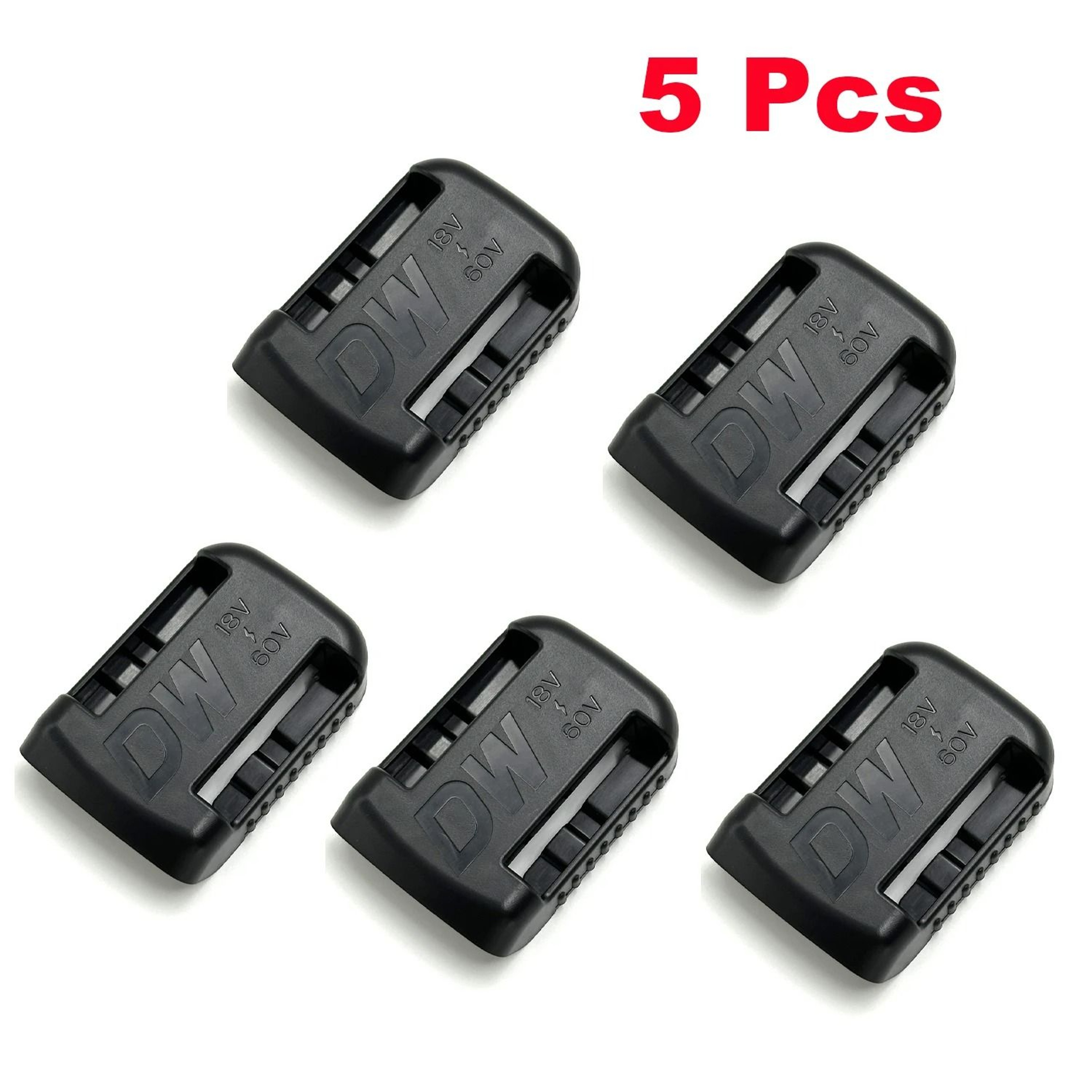 5Pack HeavyDuty Battery Storage Mounts  Dock Holder Racks For 18V20V Lithium Batteries 11