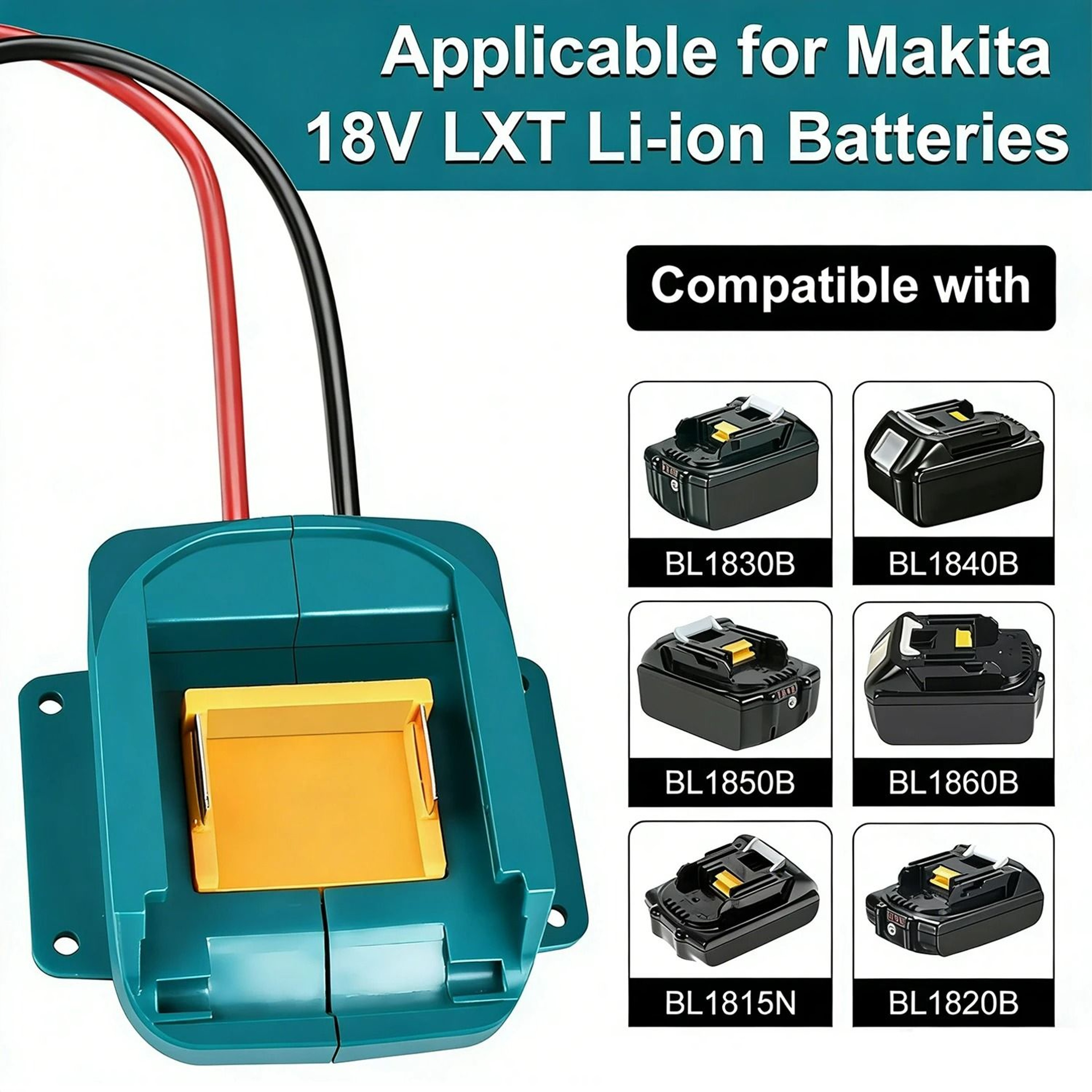 DC 18V To DC 12V StepDown Voltage Converter For Makita 18V Lithium Batteries 4