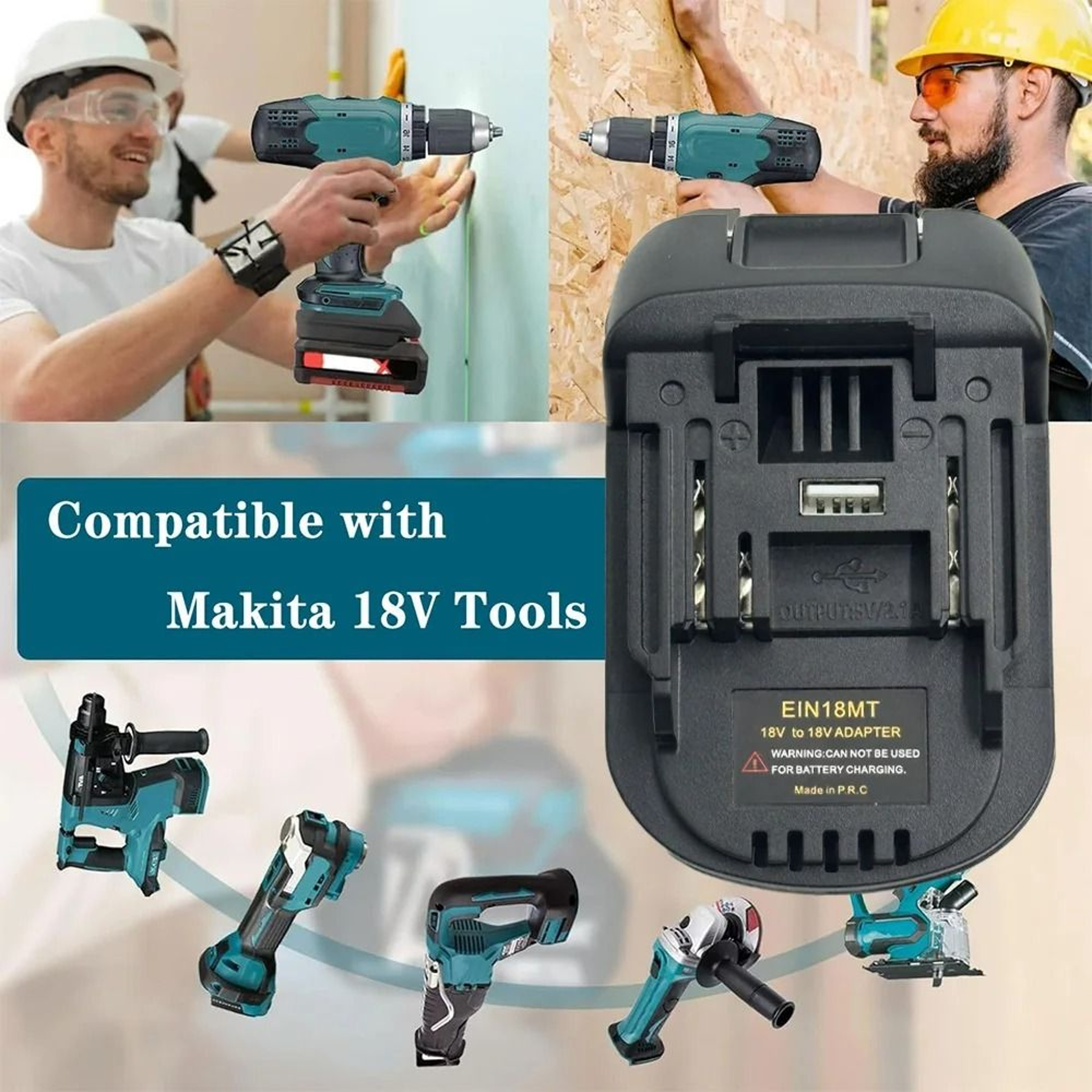 Battery Adapter Converter For 18V Lithium Batteries To 18V Cordless Power Tools 5