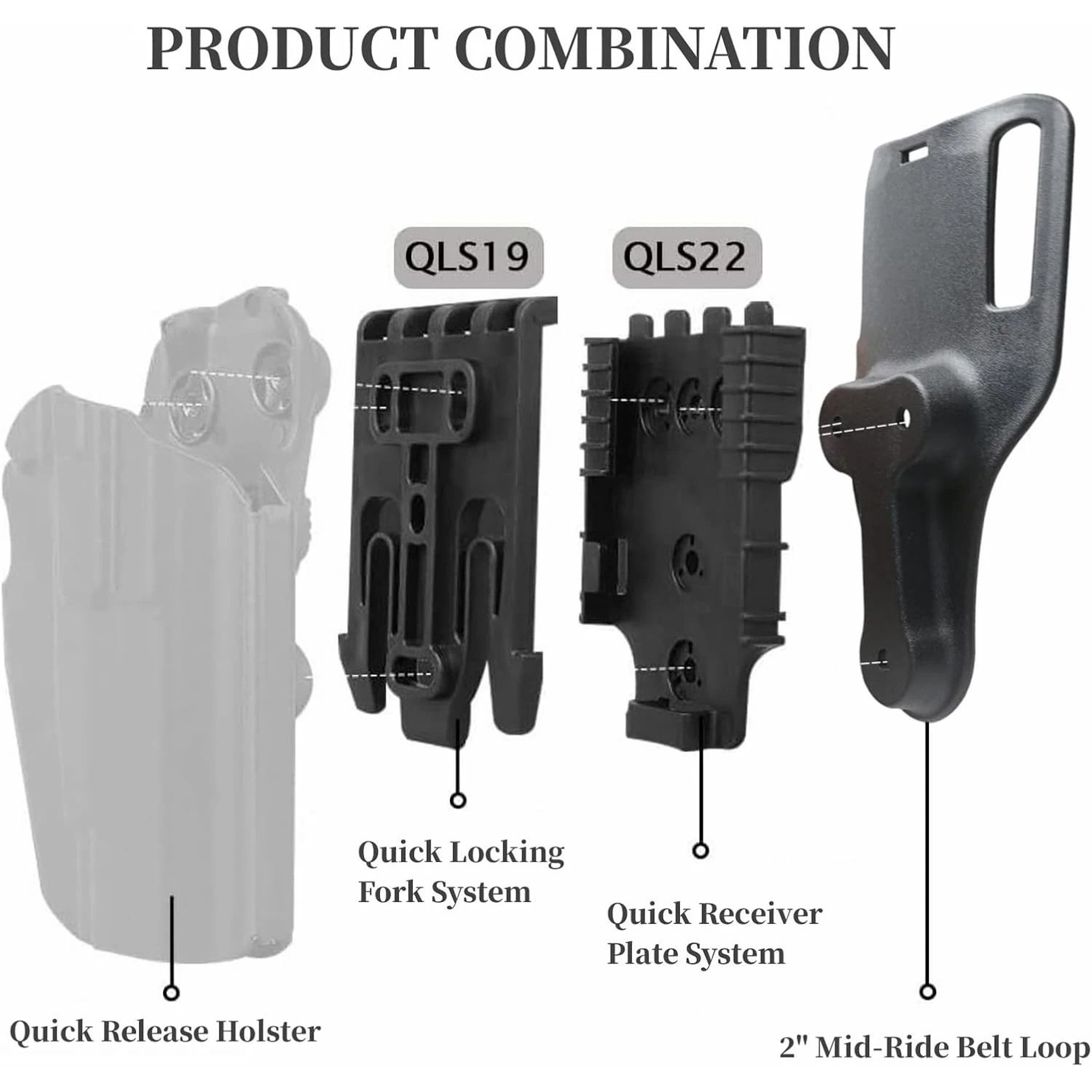 Tactical Drop Leg Pistol Holster Platform  LowRide Thigh Rig Adapter 1