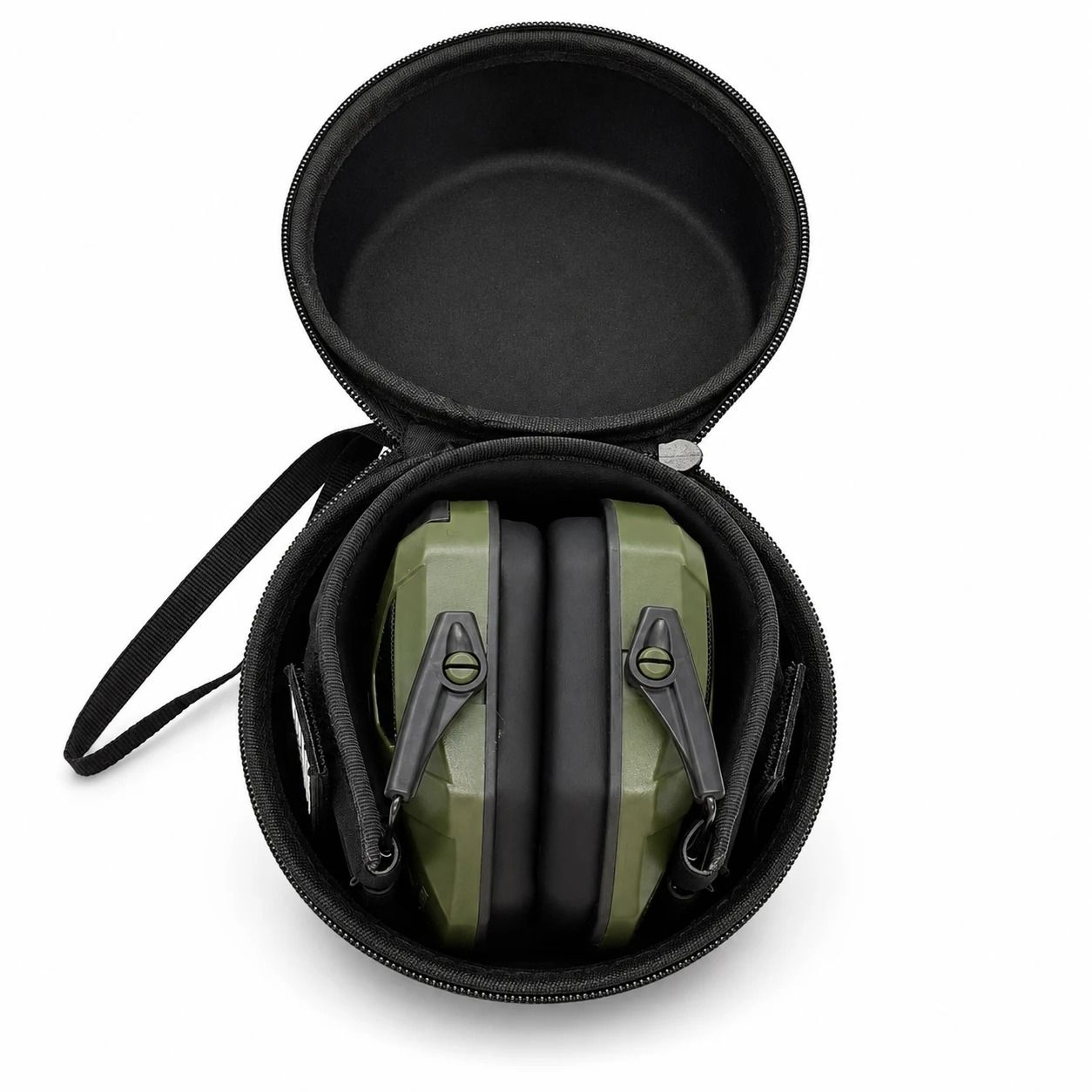 Tactical Electronic Shooting Earmuffs  Sound Amplification Headset With Storage Bag 7