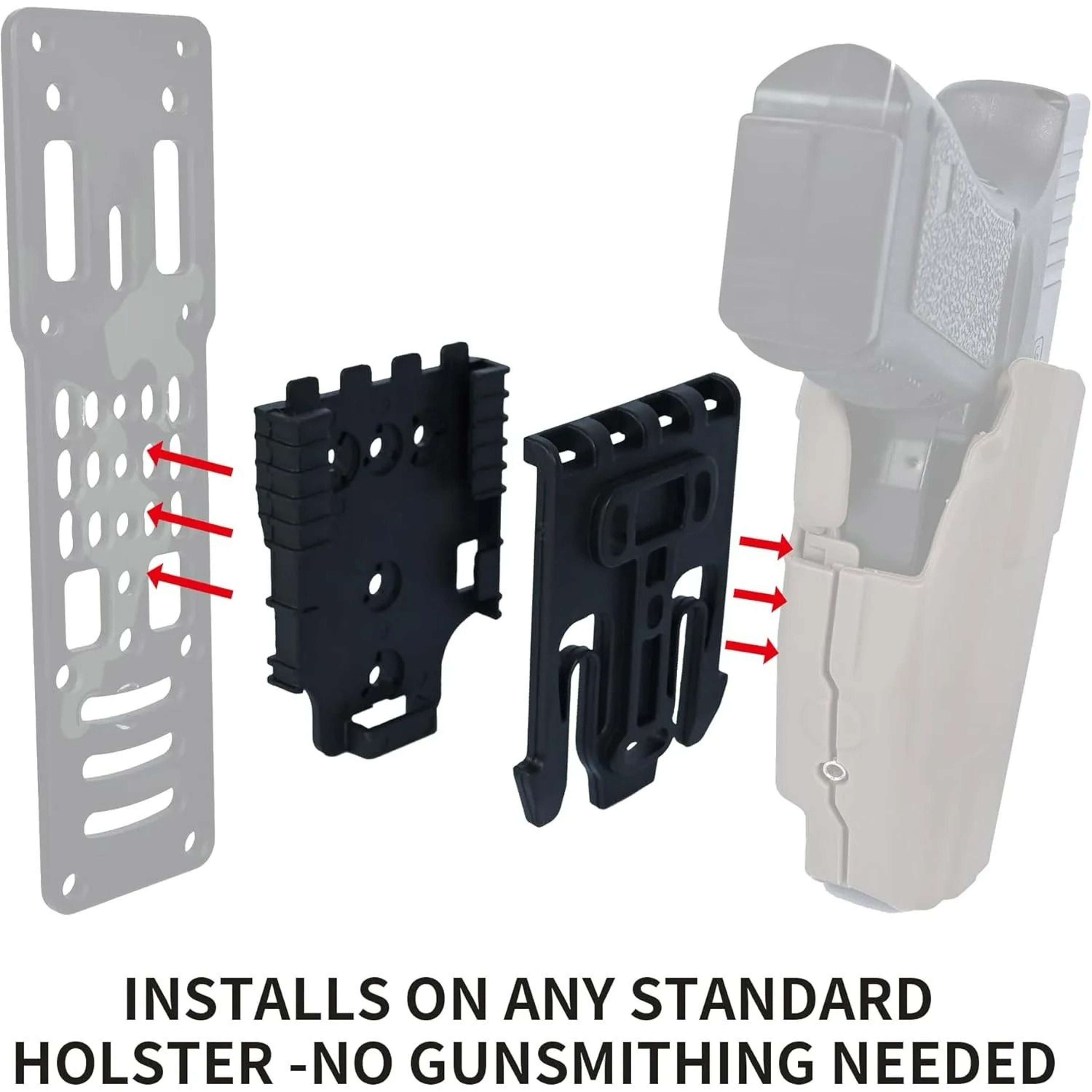 Quick Locking System Holster Fork  Duty Receiver Plate Set 2