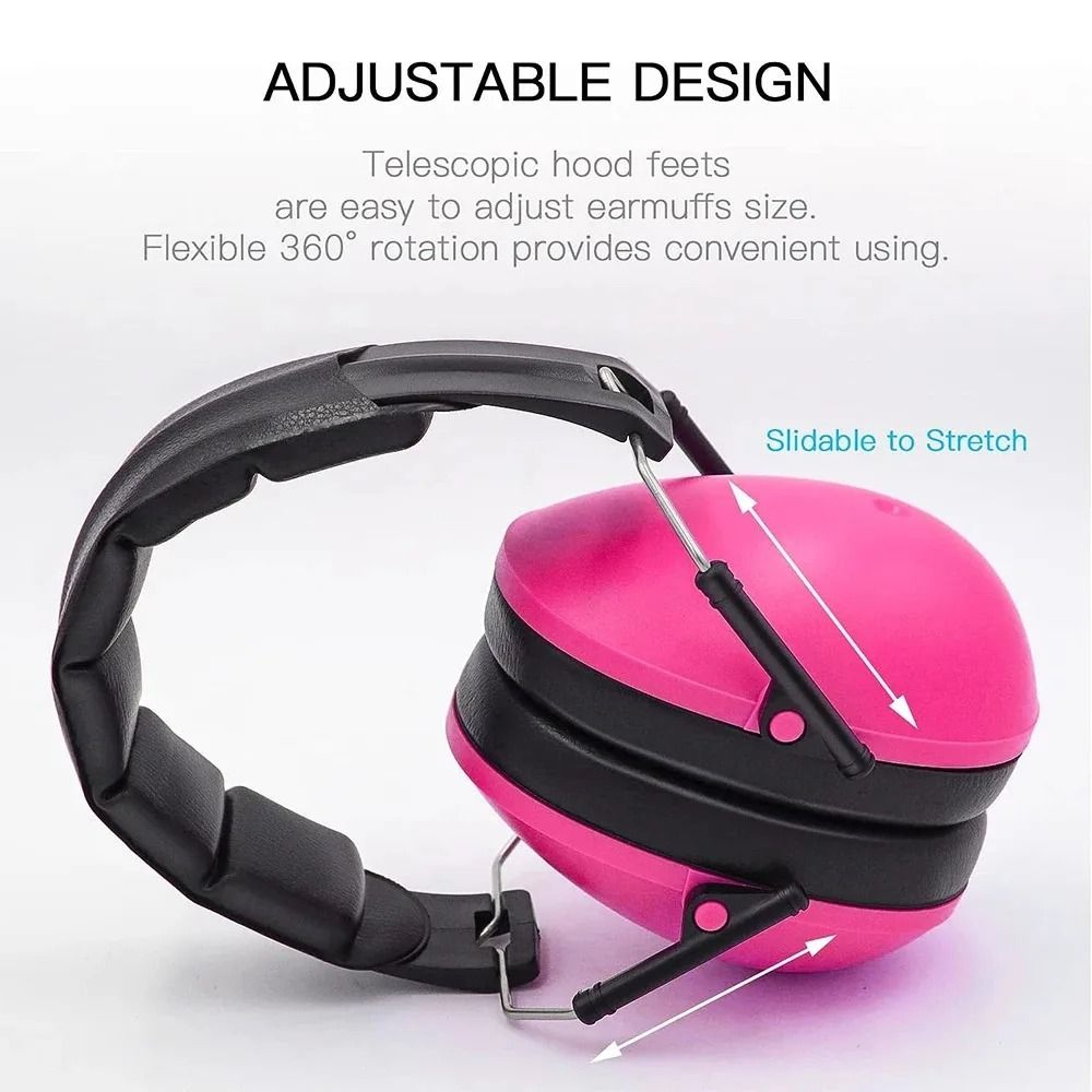 Foldable NoiseReduction Safety Earmuffs For Babies  Children 5