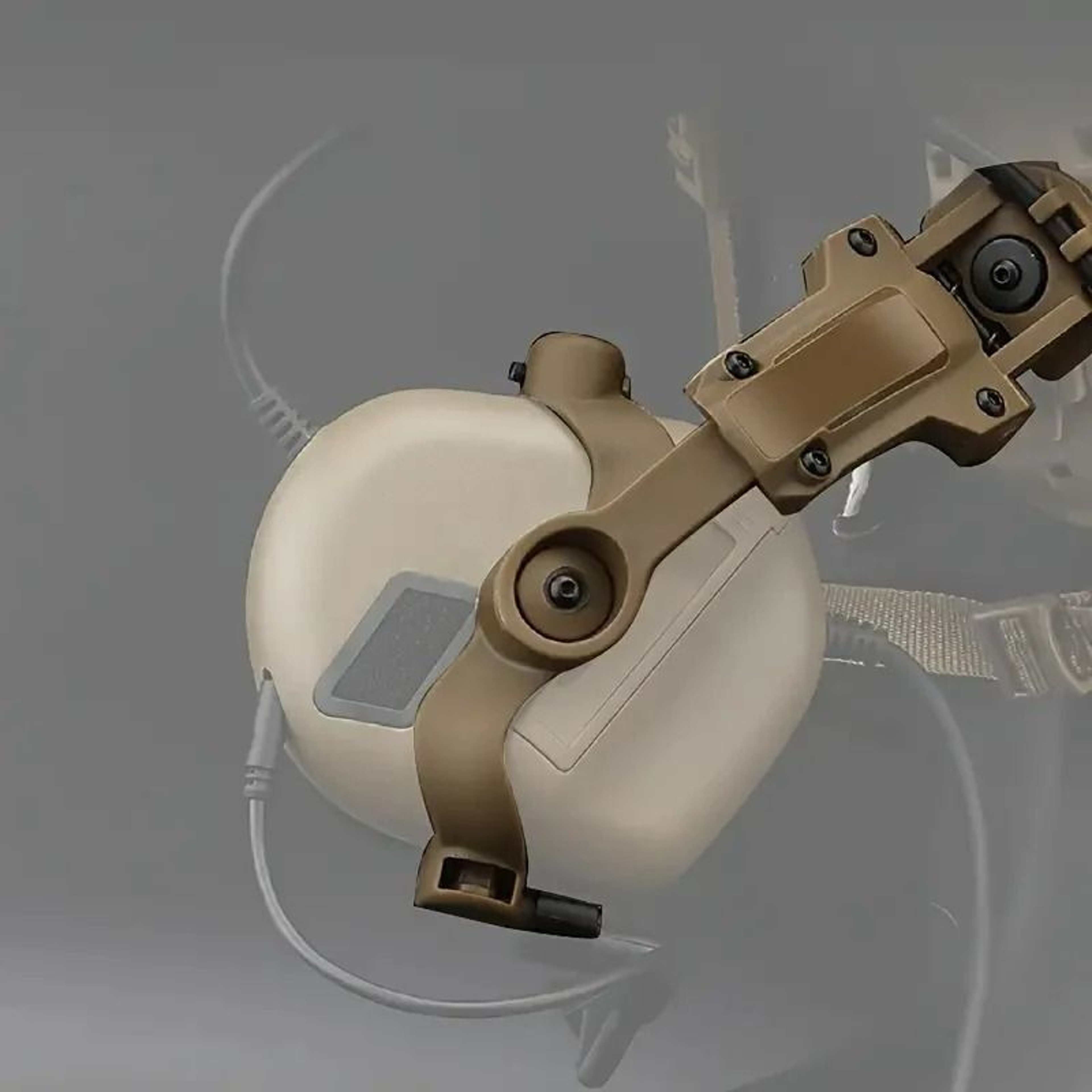 Tactical Helmet Rail Mount Adapter  360Degree Headset Suspension Brackets 5