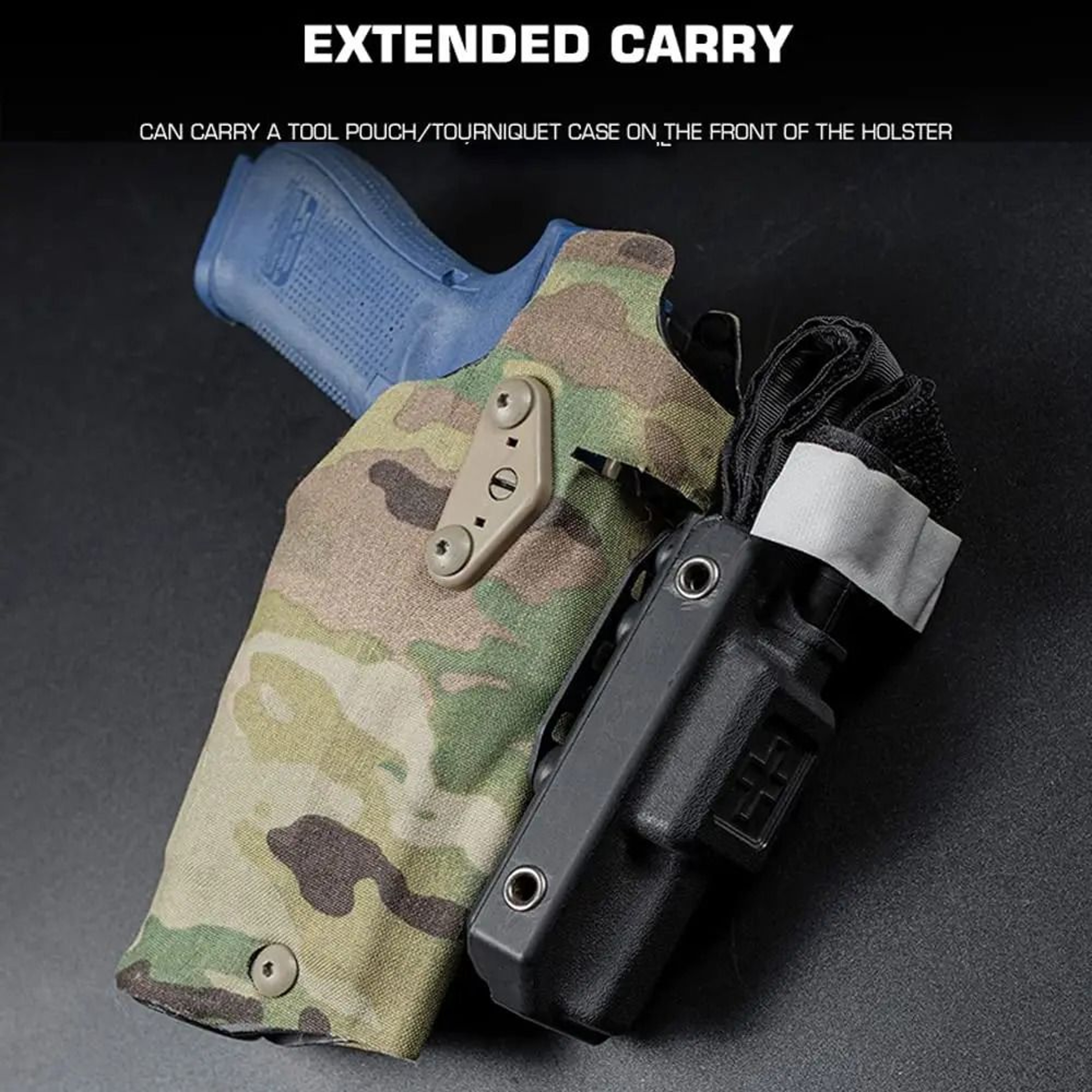 Tactical Modular Negative Cant Plate  Front Tourniquet Equipment Mount 5