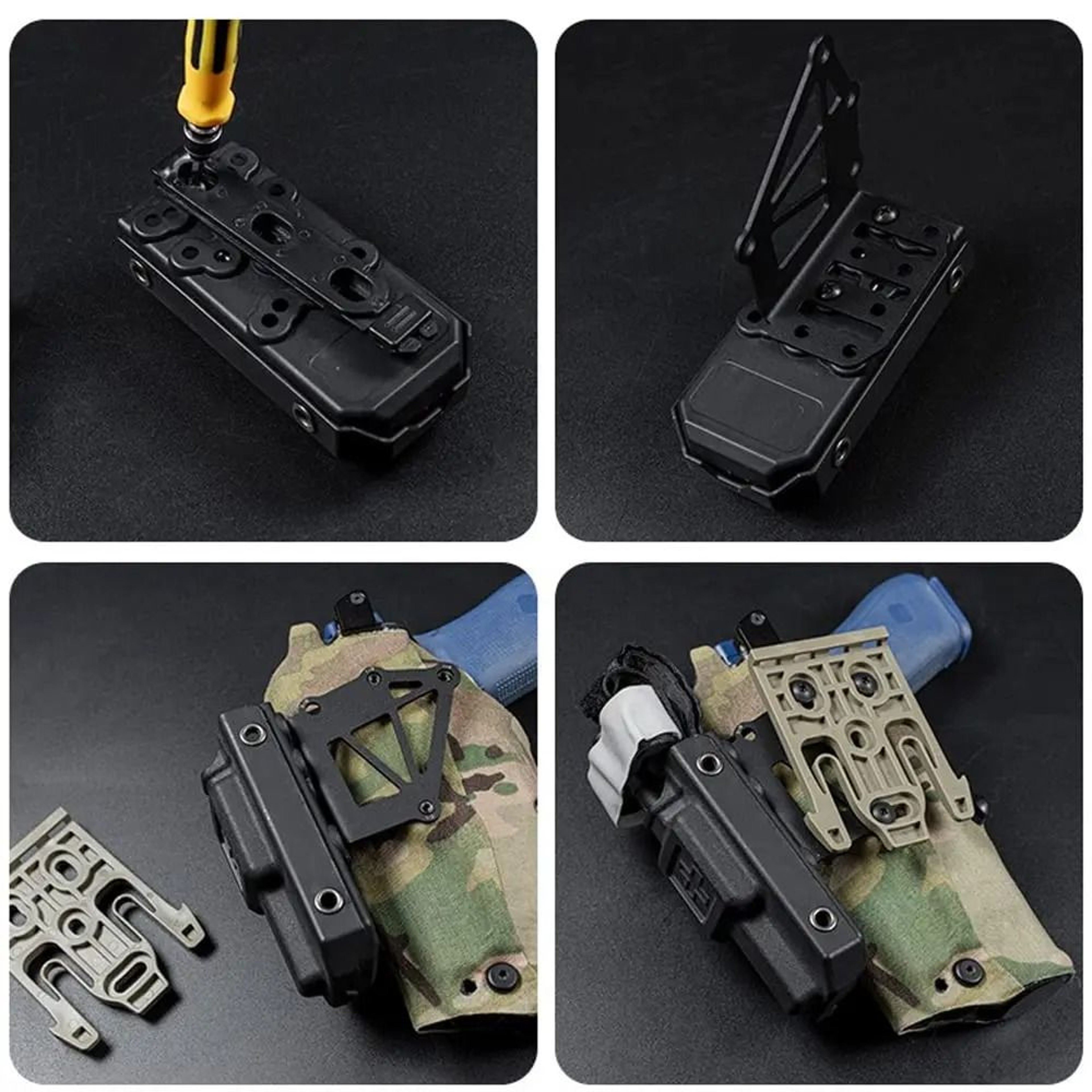 Tactical Modular Negative Cant Plate  Front Tourniquet Equipment Mount 4