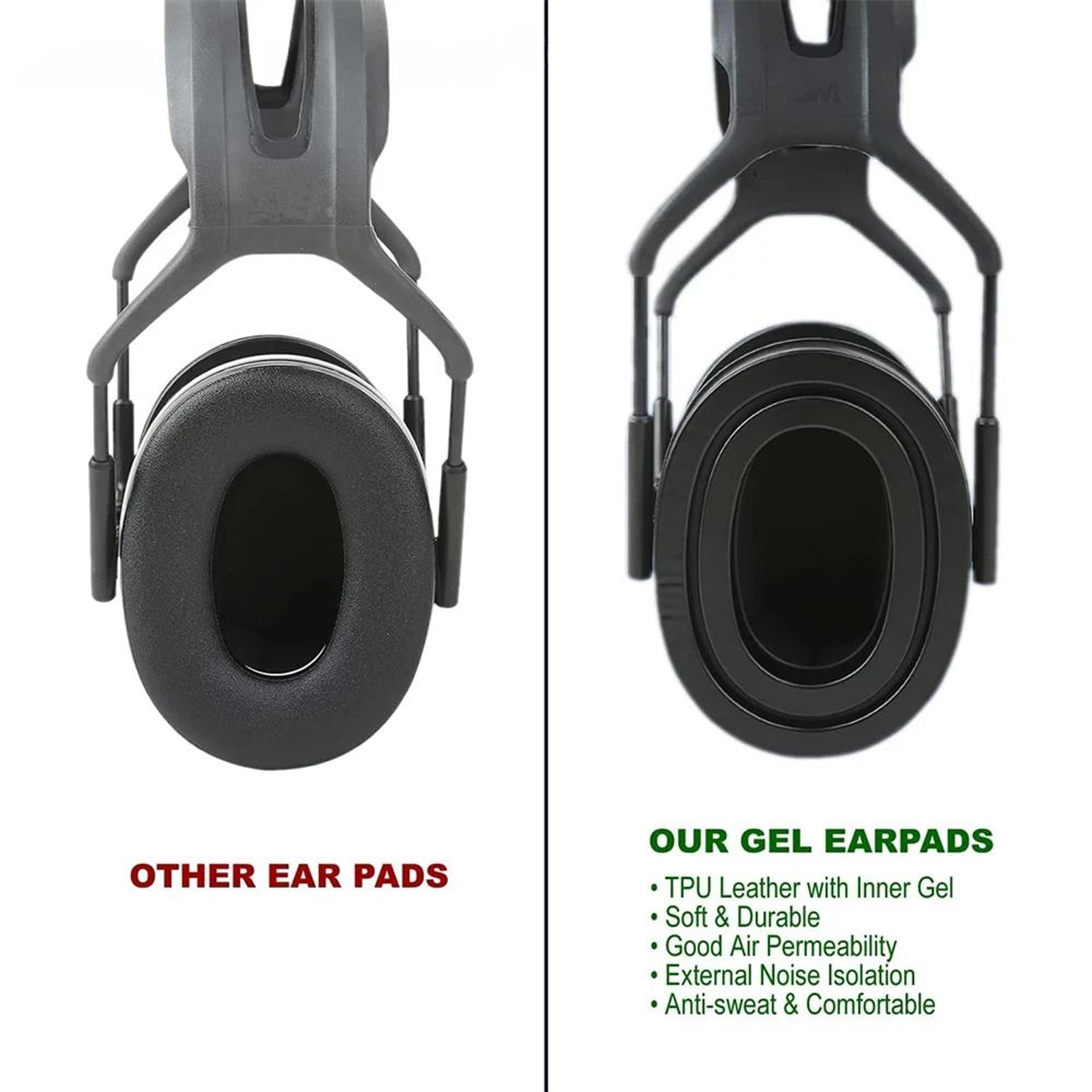 Soft Cooling Gel Replacement Ear Cushions  Headphone Earpads For Tactical Headsets 4