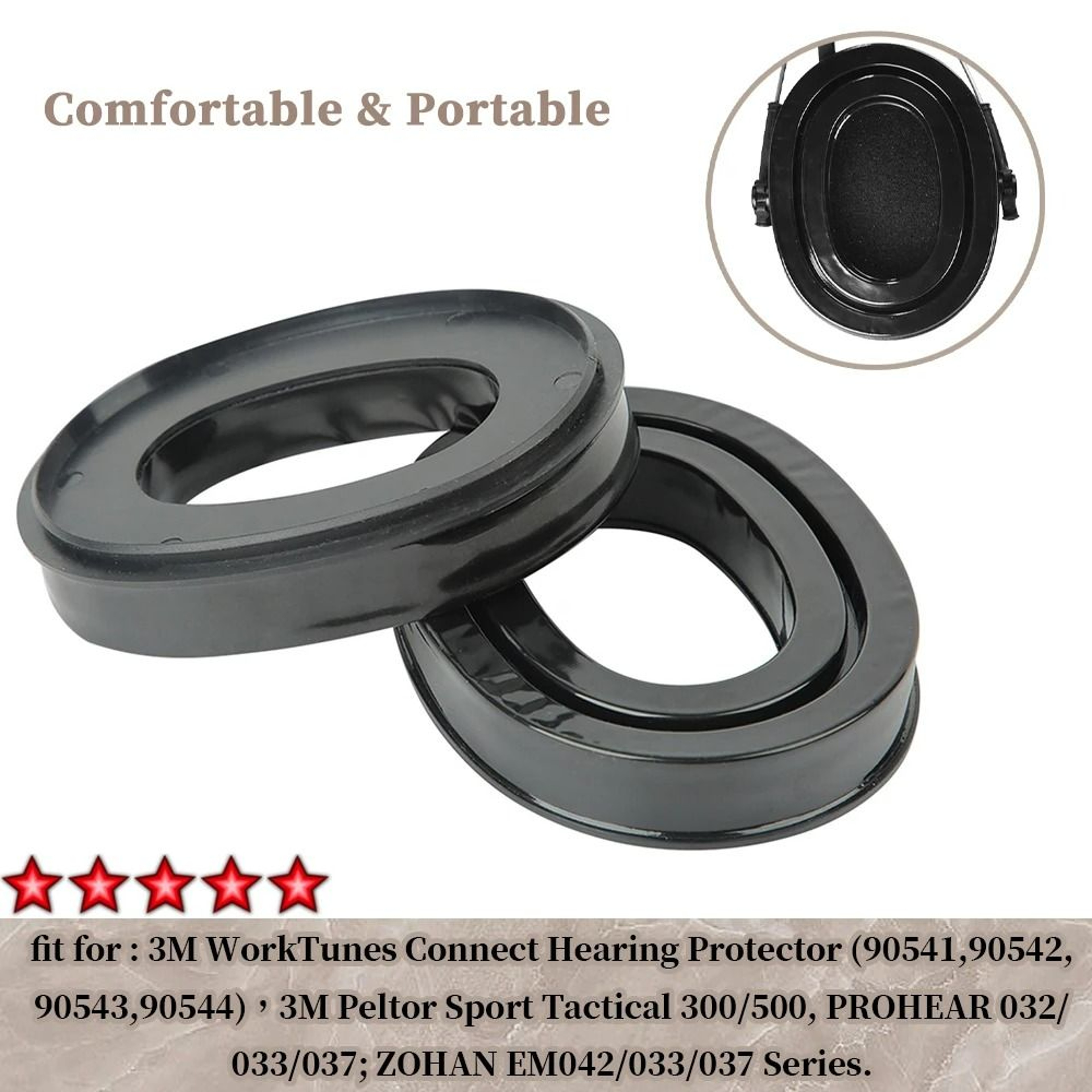 Soft Cooling Gel Replacement Ear Cushions  Headphone Earpads For Tactical Headsets 1
