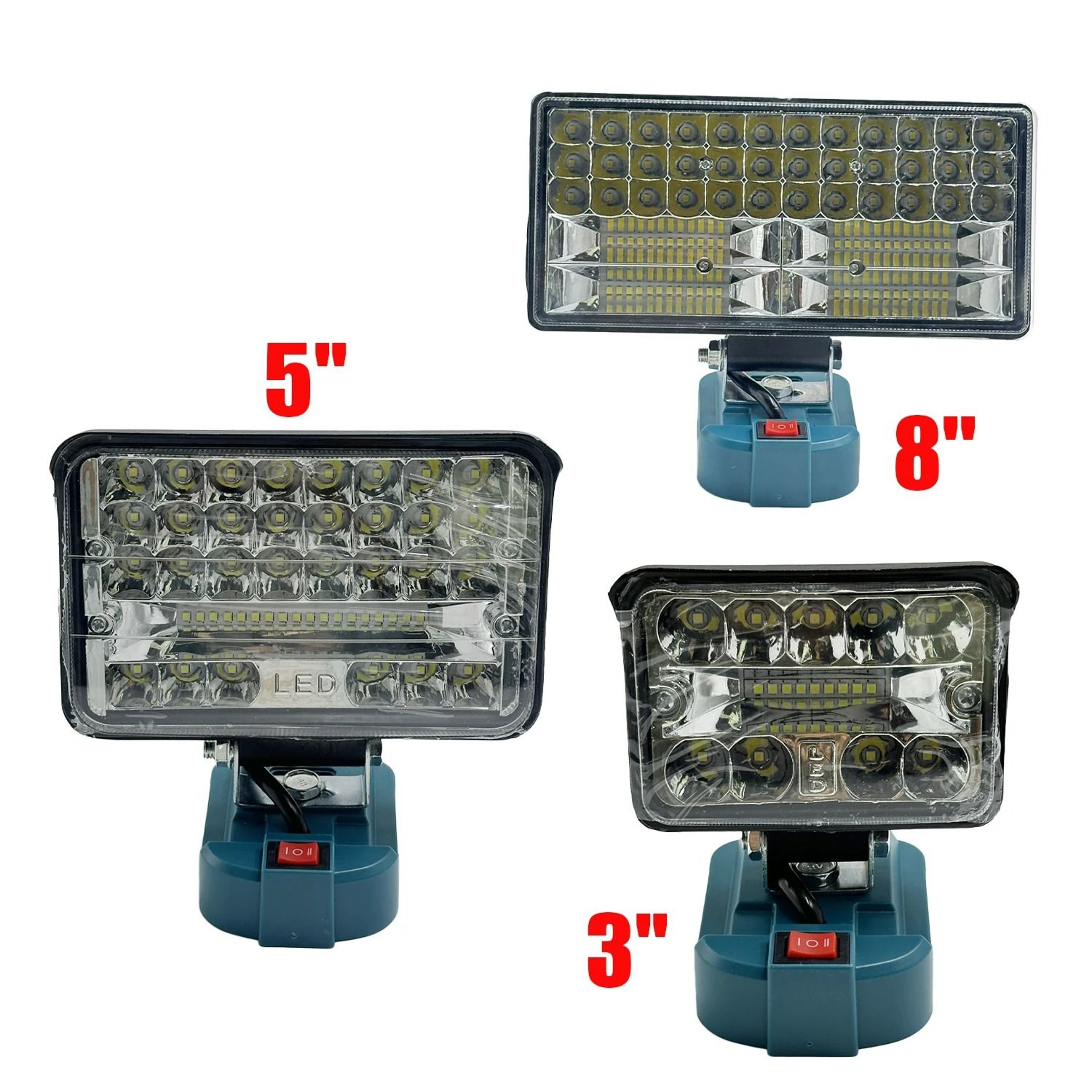HighOutput Cordless LED Jobsite Work Light  Floodlight For 144V18V Lithium Batteries 2