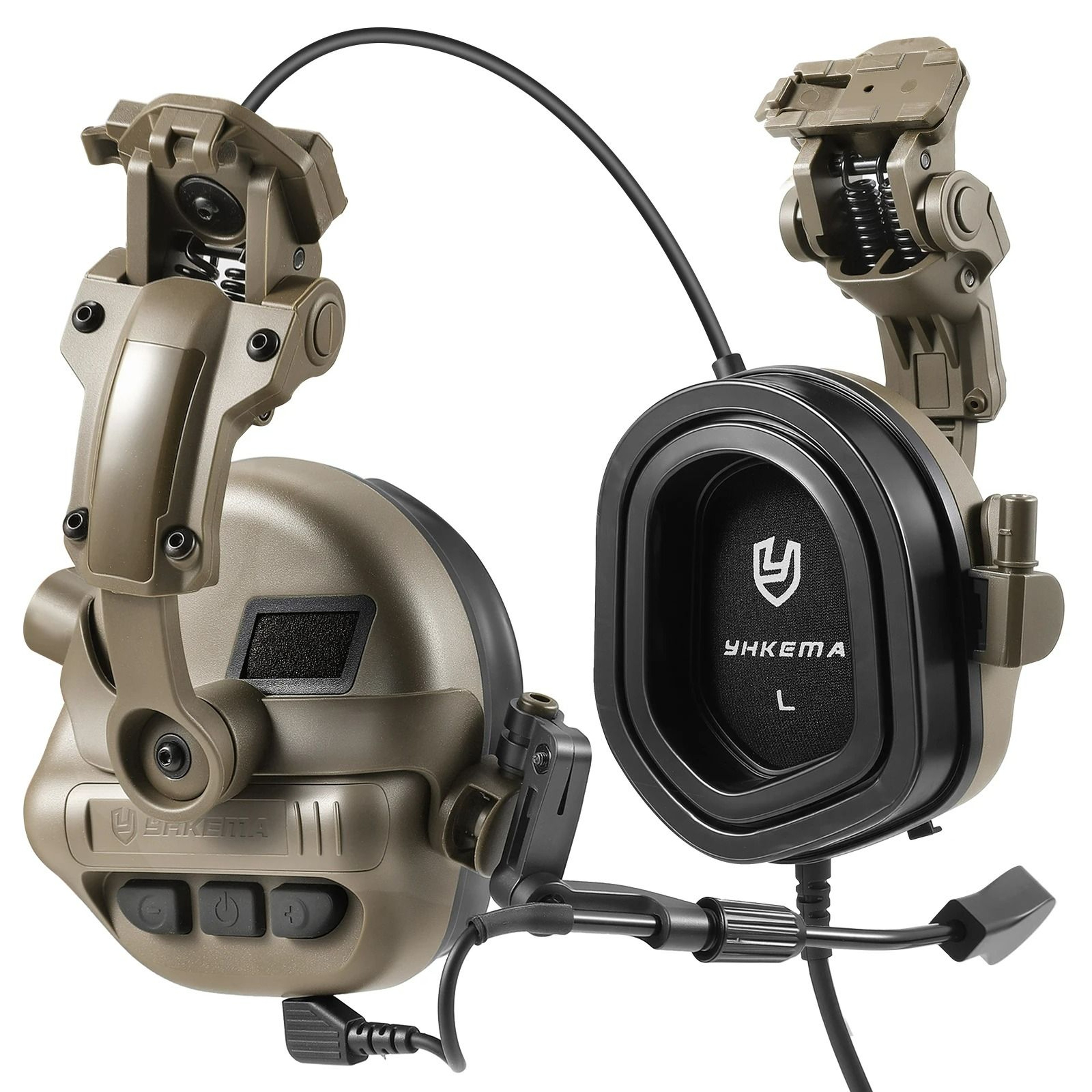 Tactical Active NoiseCancelling Electronic Shooting Earmuffs  HelmetCompatible Communication Headse 7