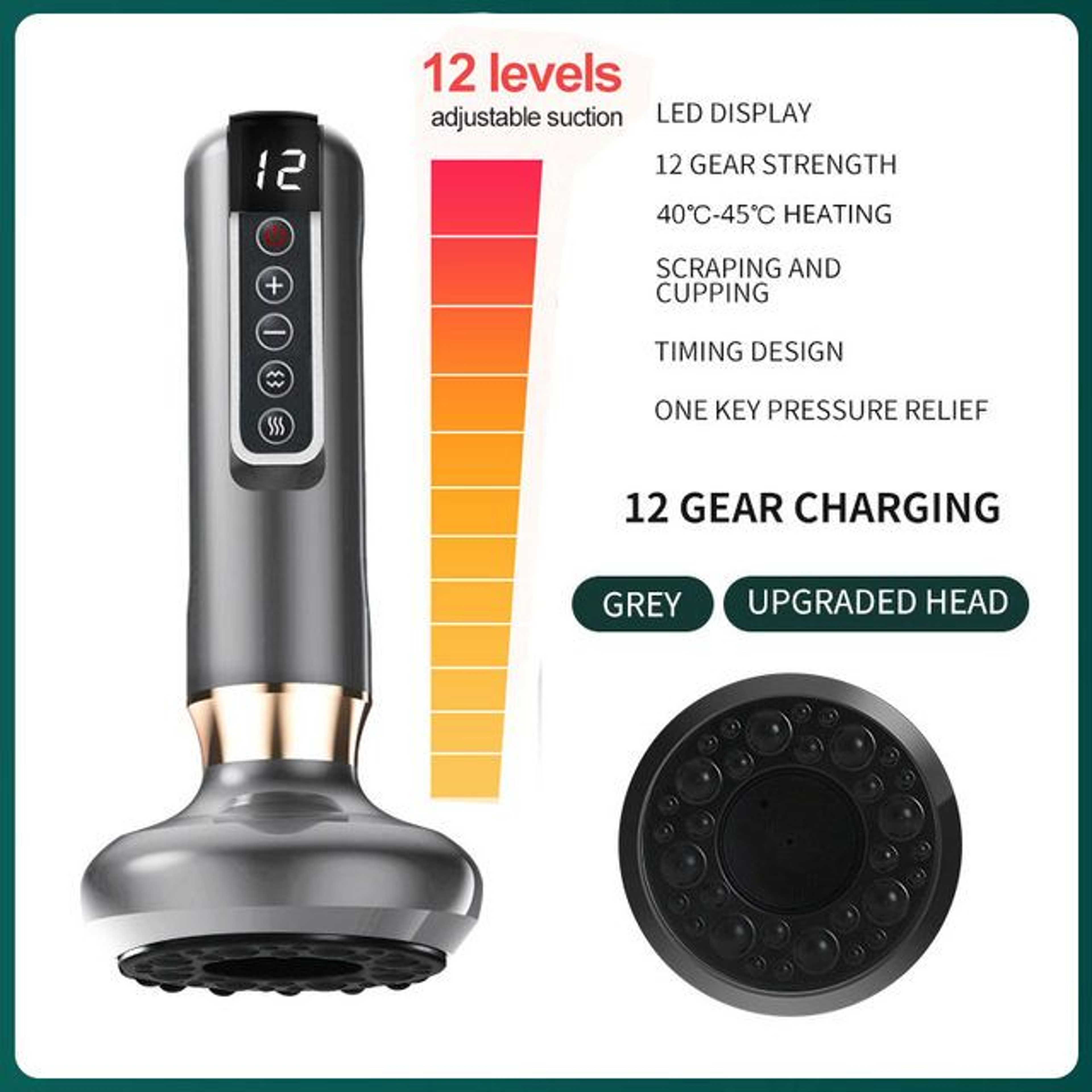 Electric Cupping Therapy  Gua Sha Massager  Infrared Body Slimming  Cellulite Relief Device 8