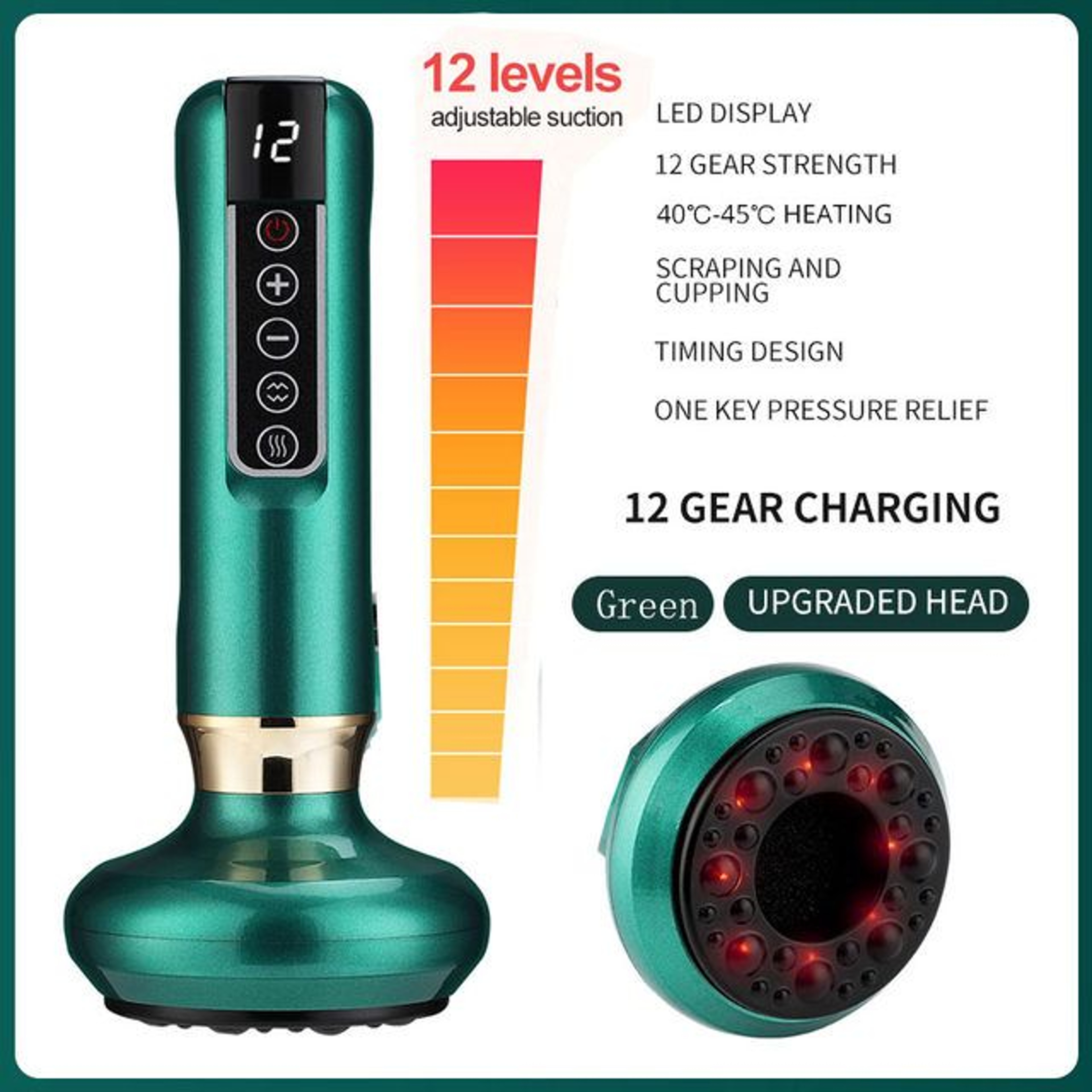 Electric Cupping Therapy  Gua Sha Massager  Infrared Body Slimming  Cellulite Relief Device 7