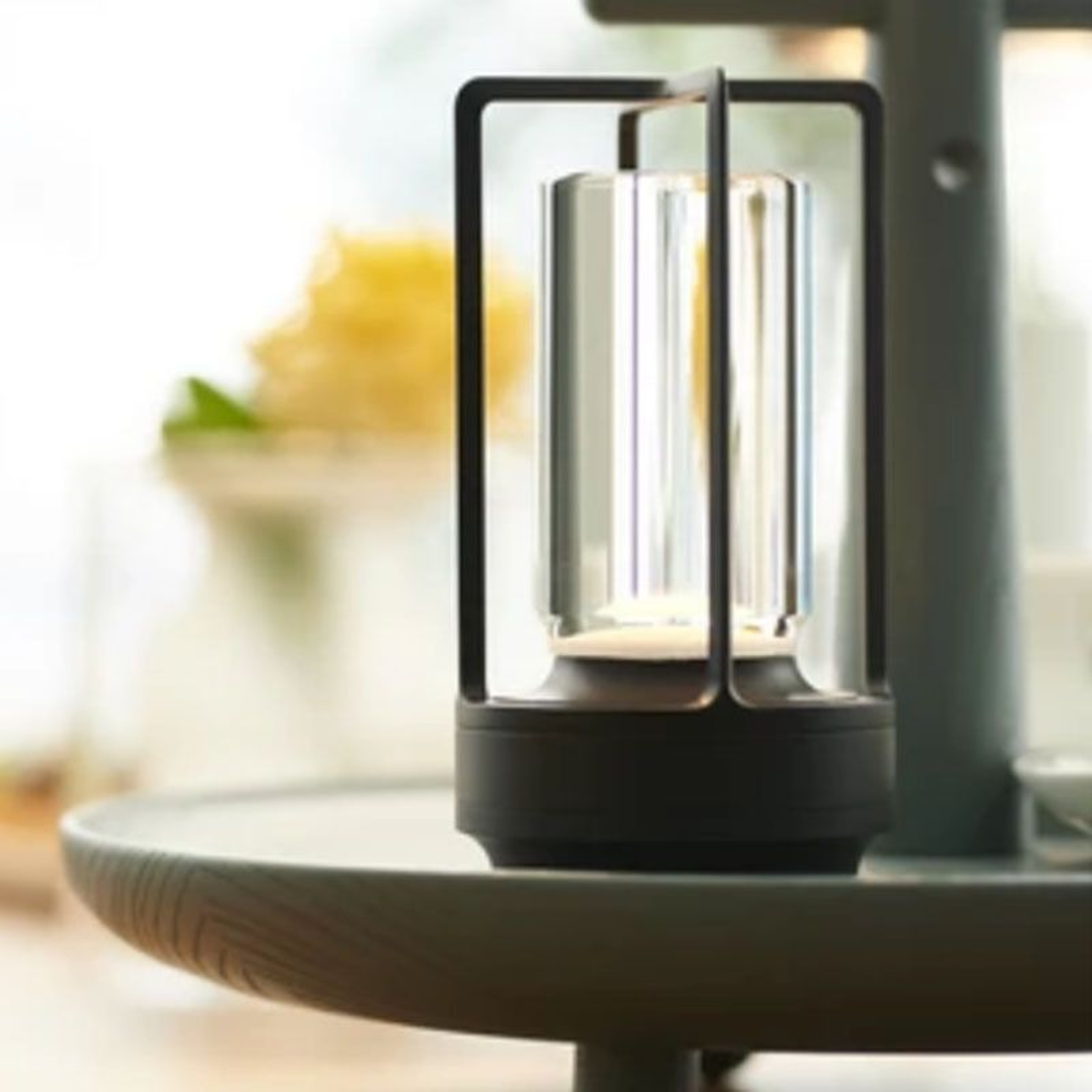 Crystal Touch LED Table Lamp  Rechargeable Ambient Light For Home Dining  Camping 0