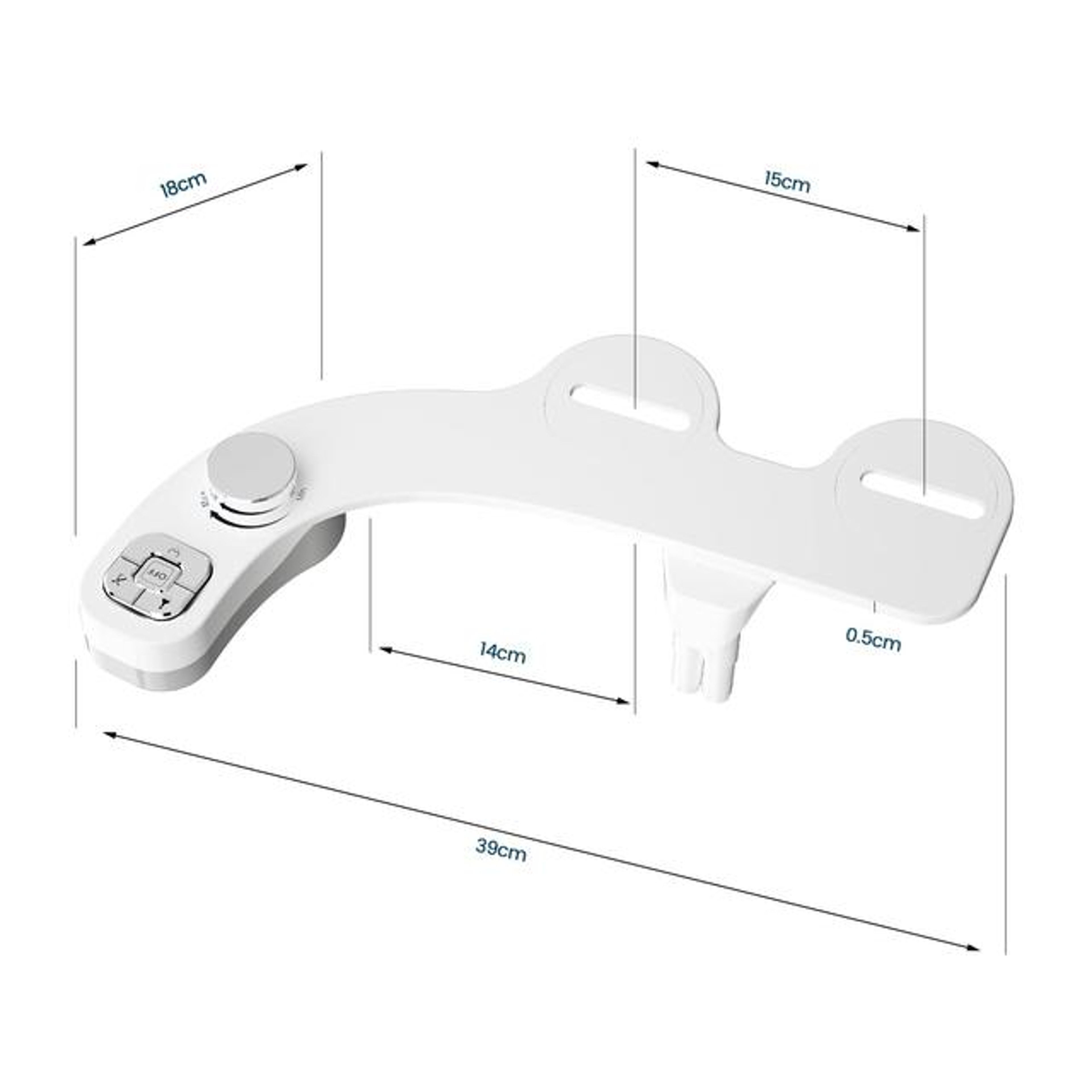 SAMODRA UltraThin Bidet Attachment  3Function NonElectric Toilet Sprayer For Hygienic Wash 4