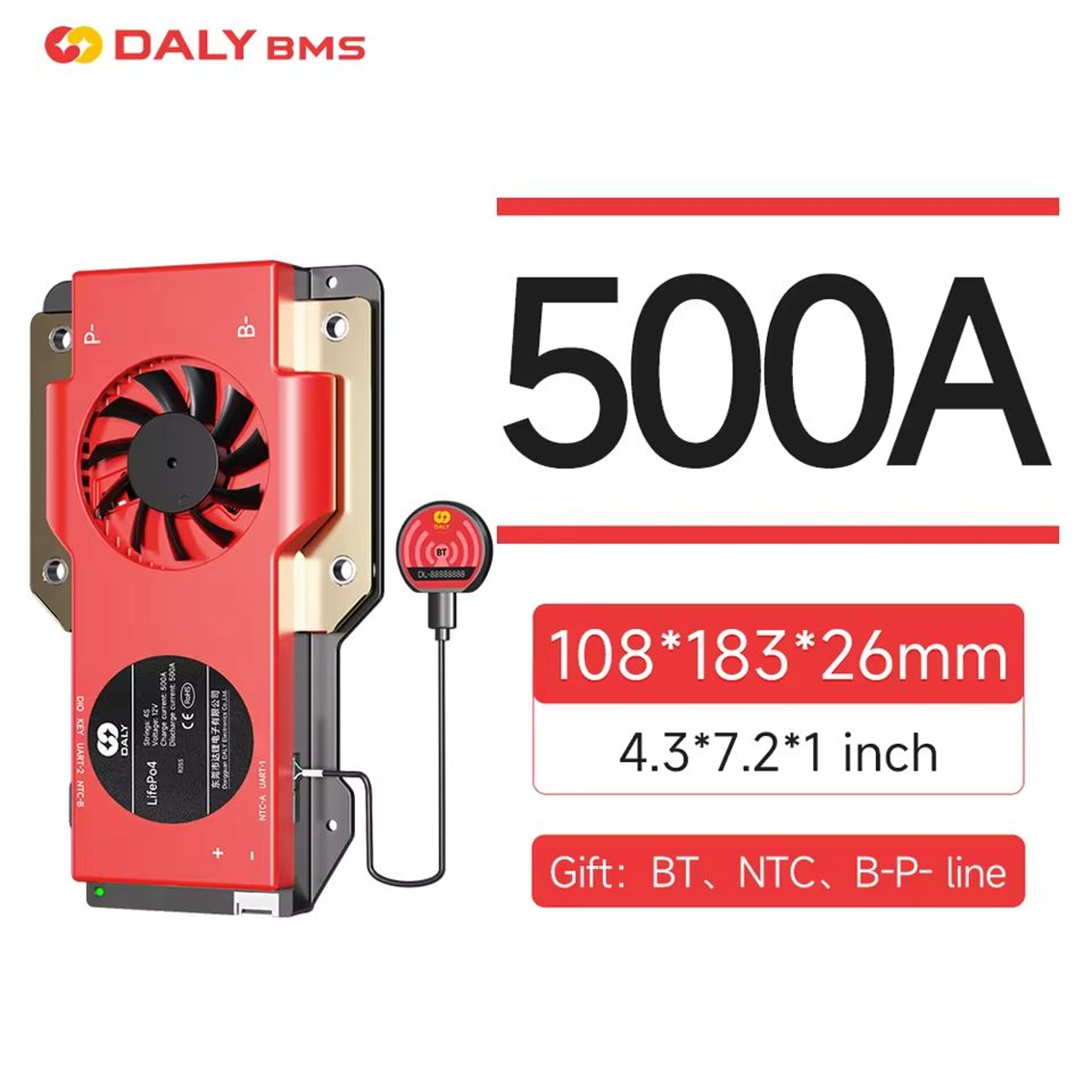 Daly Smart LiFePO4 BMS 4 To 16S 100A With Bluetooth UART And CANBUS 16