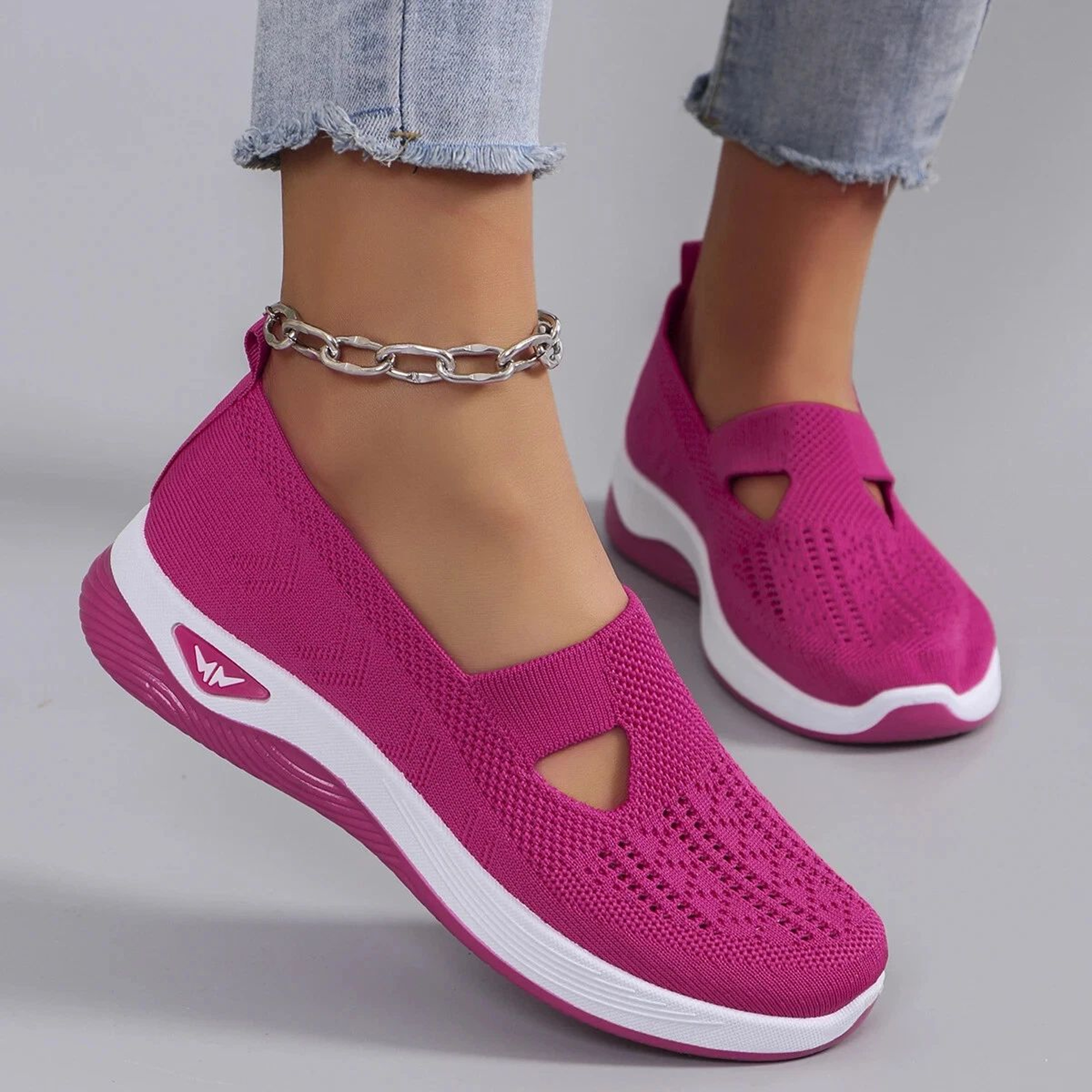 Spring Breeze Womens Lightweight Breathable NonSlip Casual Sneakers 6