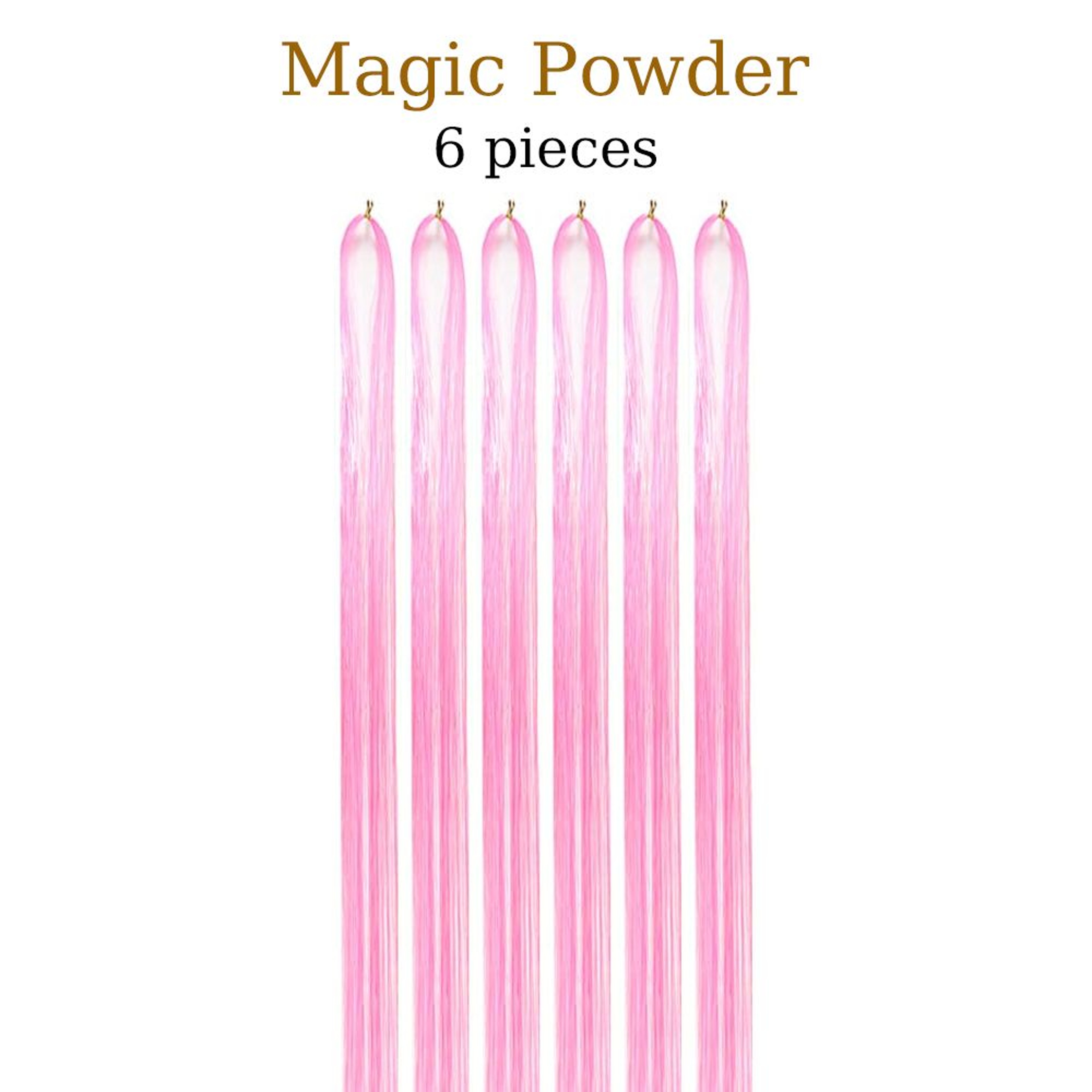 48 Inch Fairy Hair Tinsel Kit  1200 Sparkling Hair Extensions In 12 Colors 17