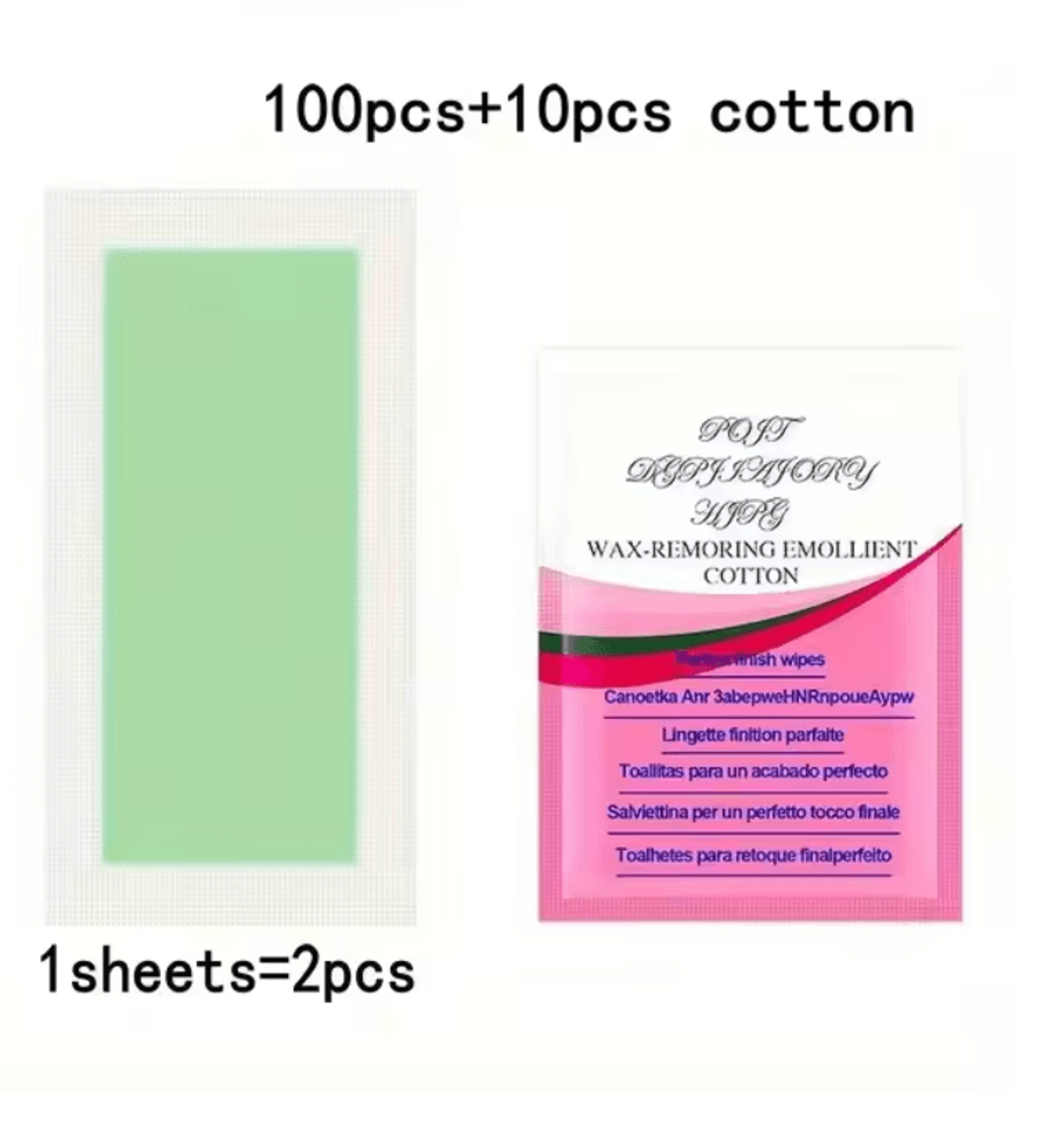 Cold Wax Hair Removal Strips  10 To 50 Pack Facial  Body Wax Paper For Smooth Skin At Home 8