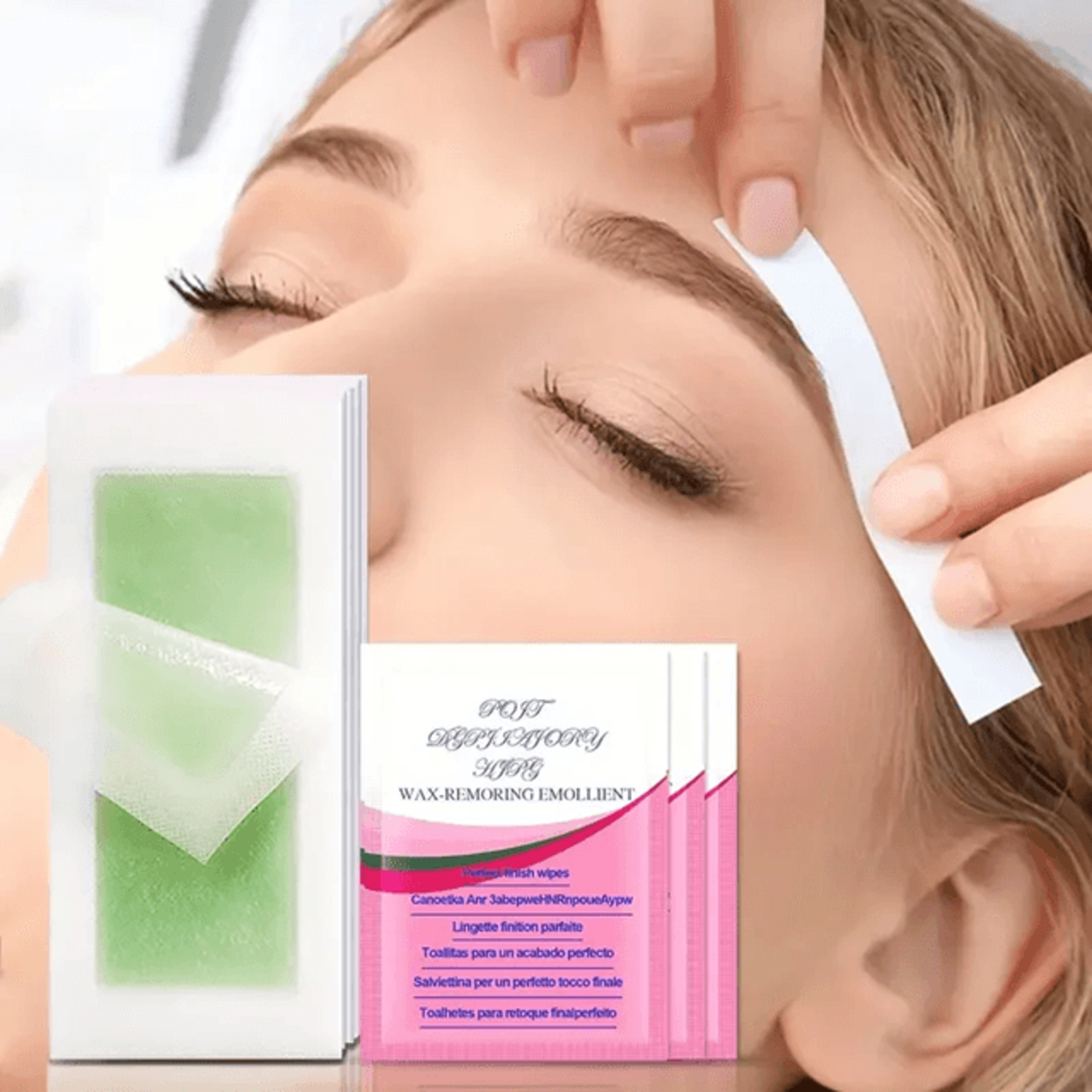 Cold Wax Hair Removal Strips  10 To 50 Pack Facial  Body Wax Paper For Smooth Skin At Home 0
