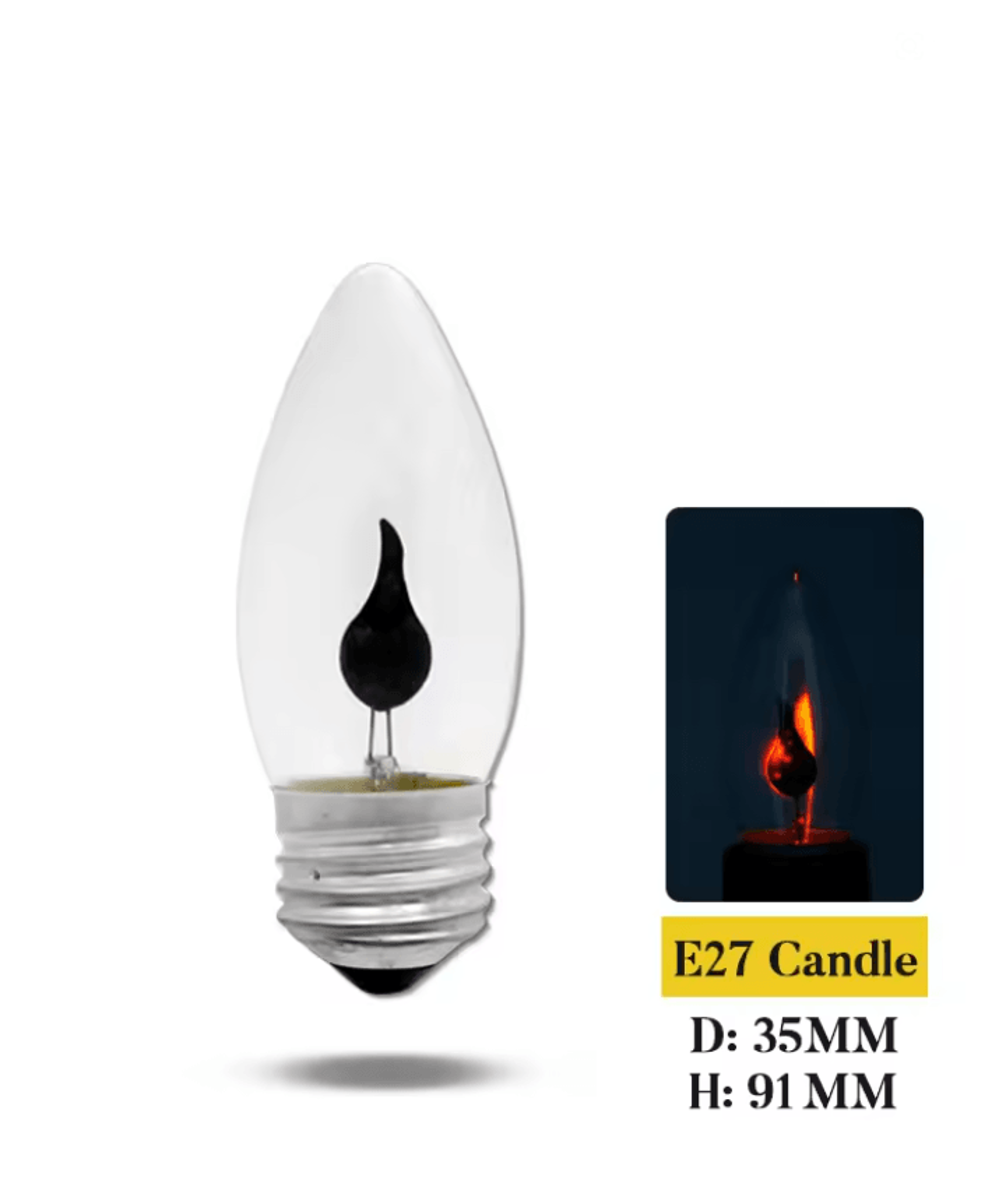 Vintage Flame Effect LED Bulb E14 E27 Candle Light For Home Decor And Ambient Lighting 4