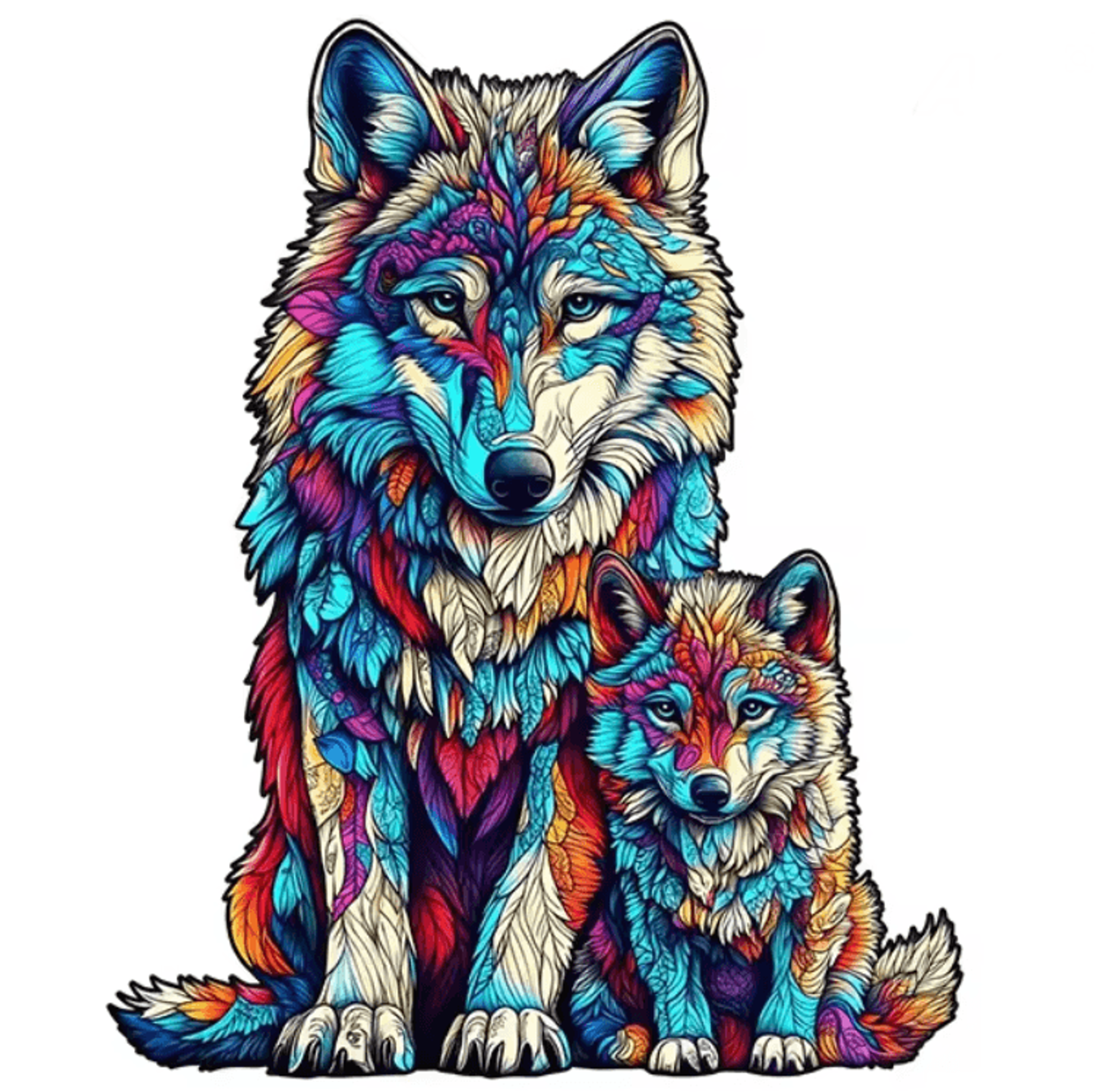 Wooden Animal Jigsaw Puzzle  Unique Dog Puzzle Gift For Adults And Kids 5