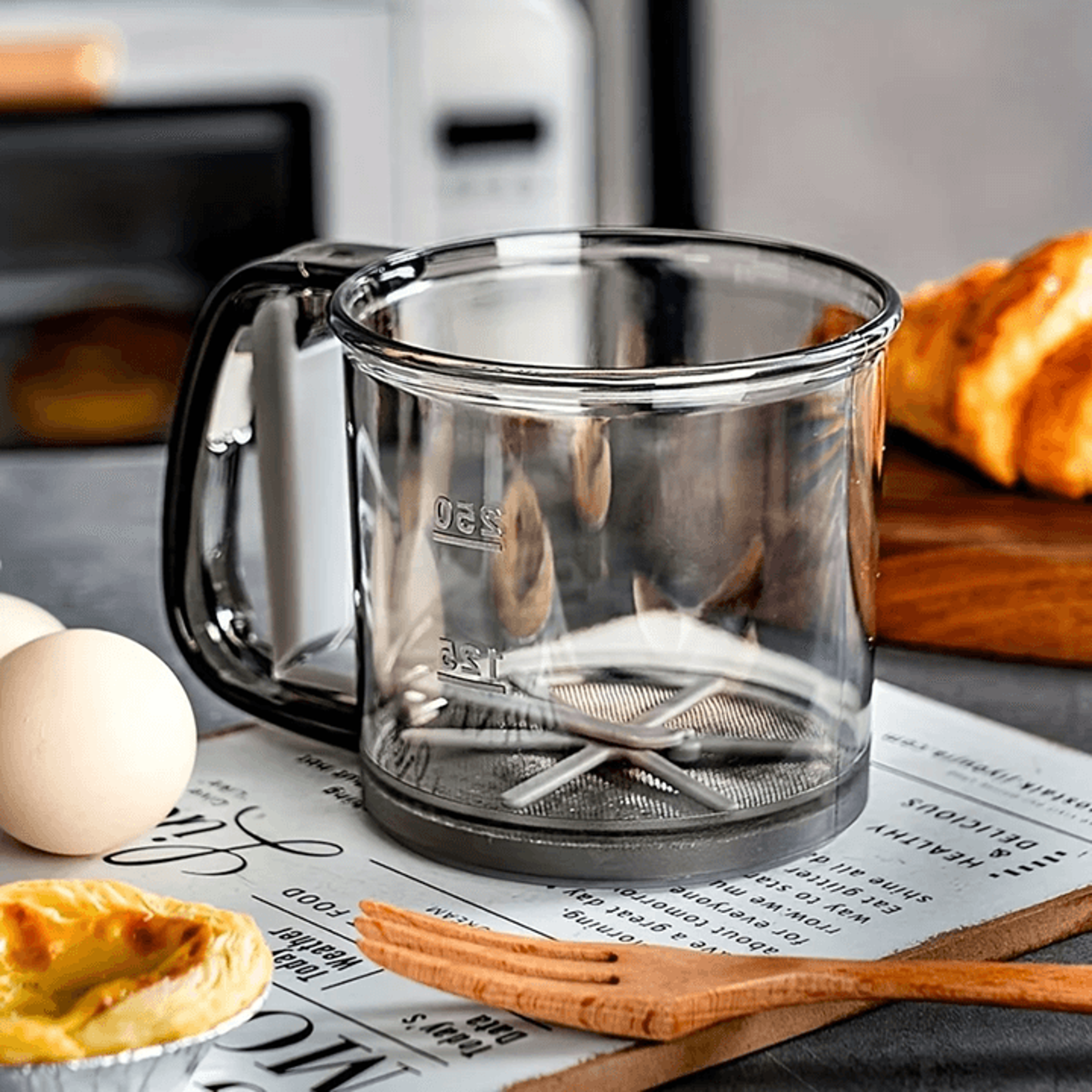 Semi Automatic Flour Sifter With Hand Press For Baking And Kitchen Use 0