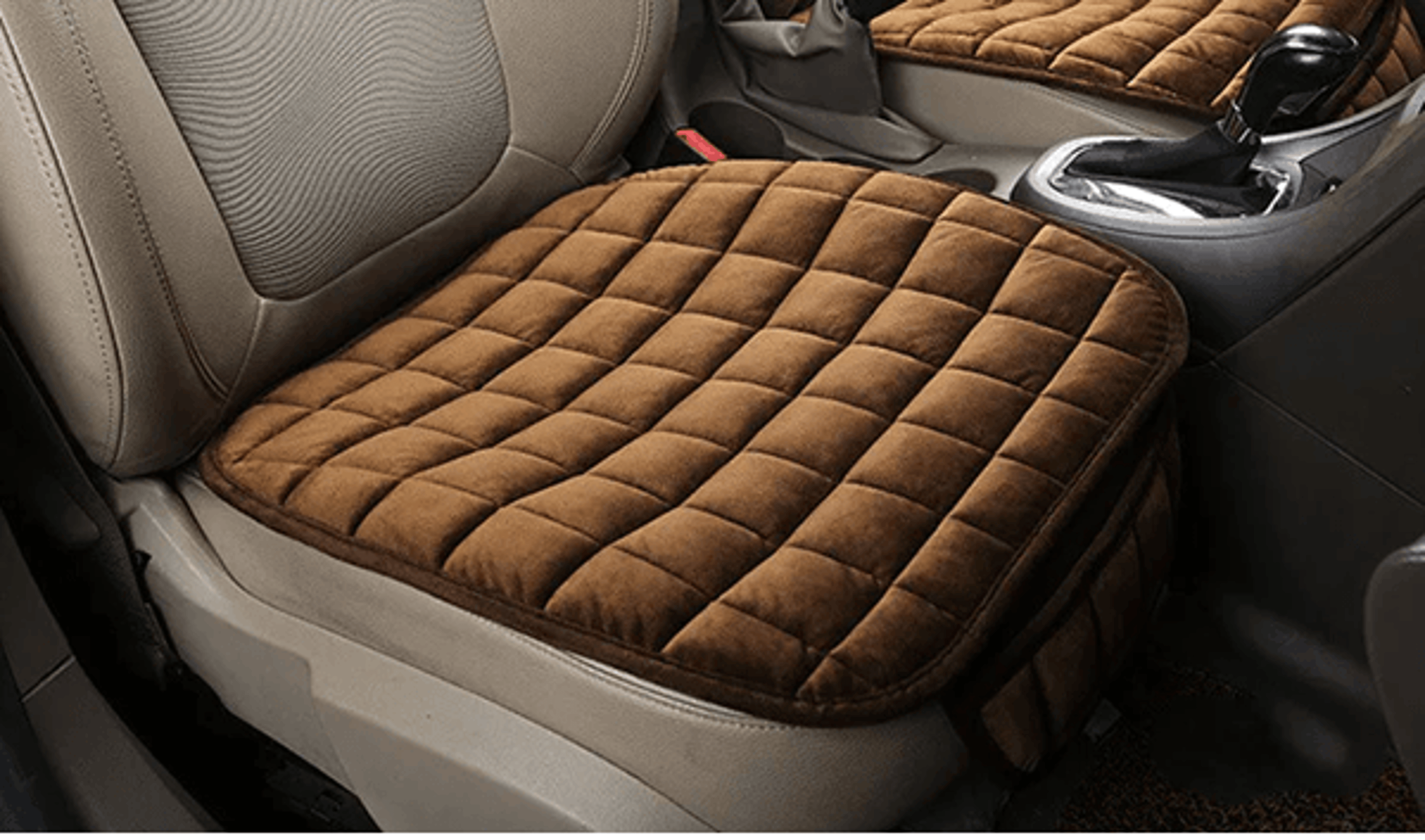 Universal Winter Warm Car Seat Cover Cushion  AntiSlip Breathable And Cozy 2