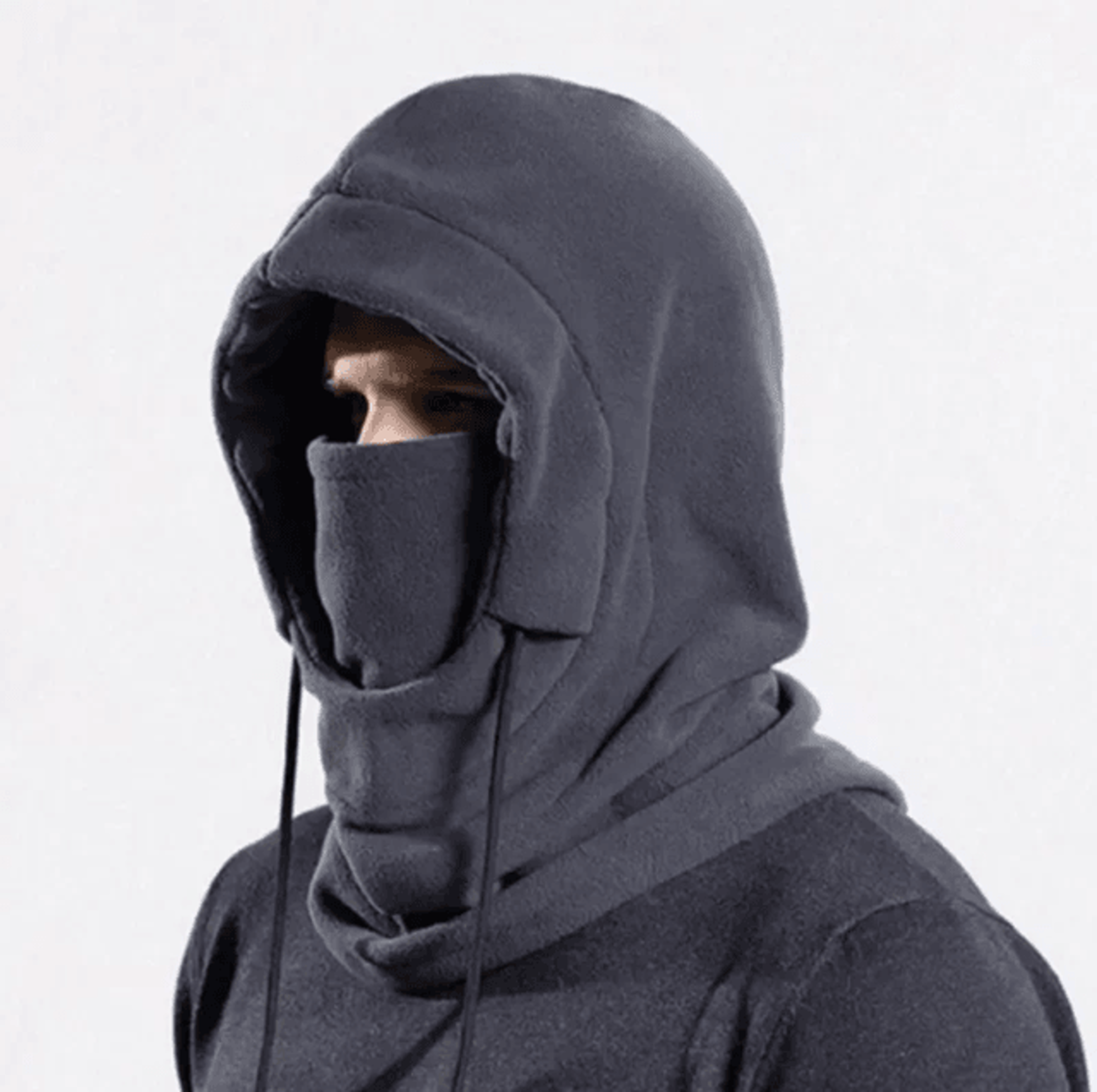Winter Hooded Balaclava Scarf  Warm Fleece Neck Gaiter For Skiing Cycling And Cold Weather Protecti 2
