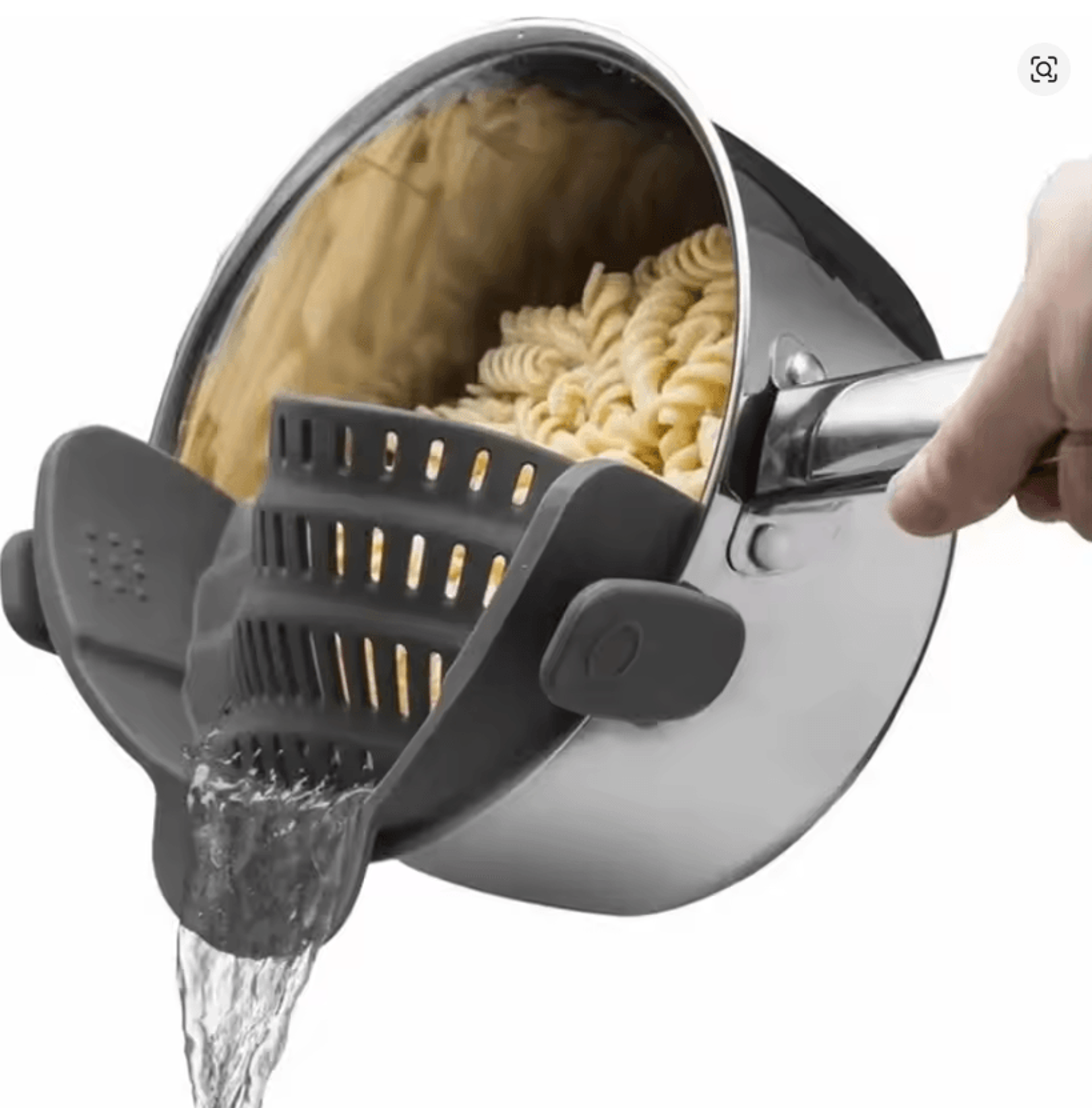 Clip On Pot Strainer For Kitchen Pans And Bowls 0