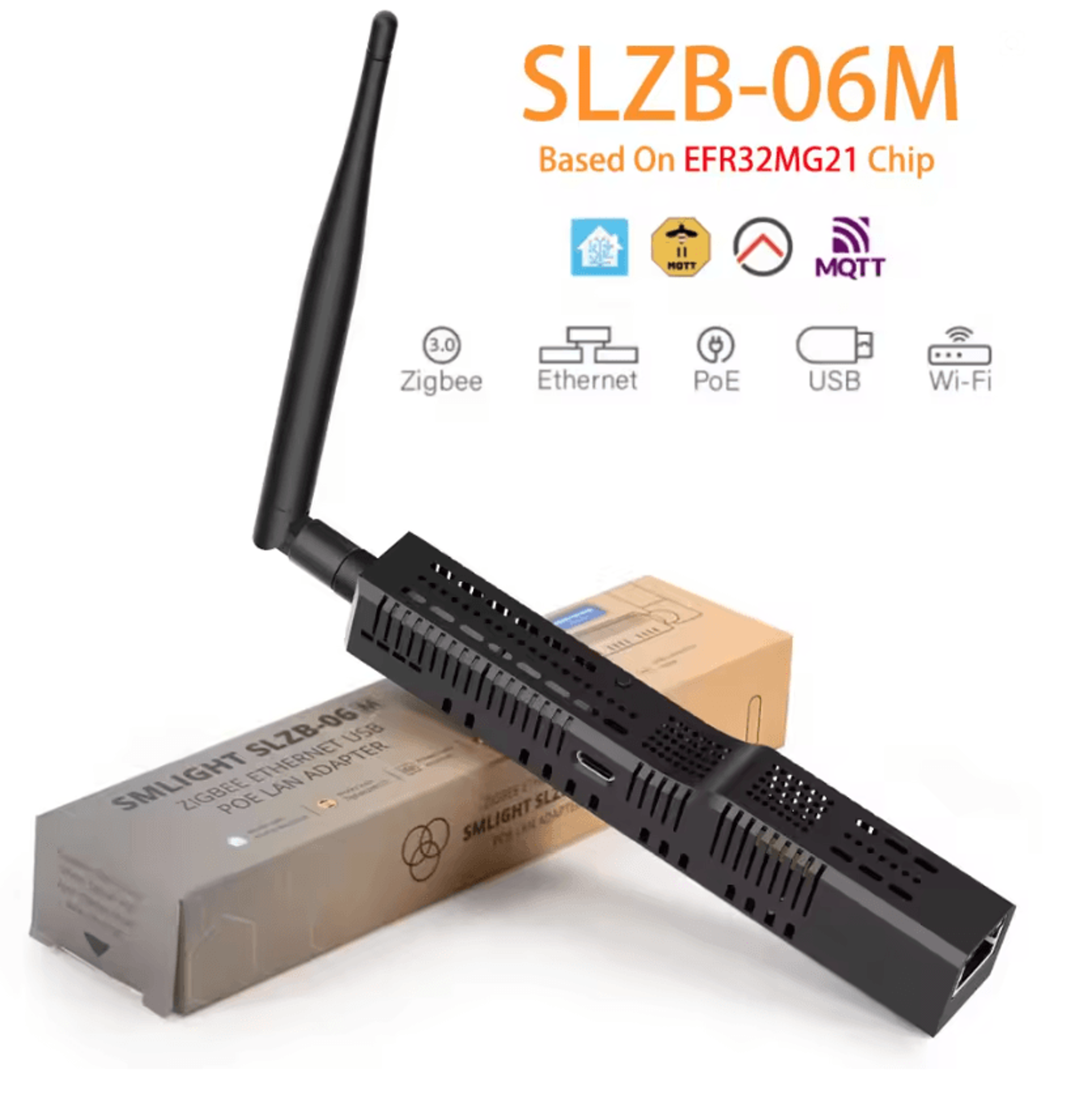 SMLIGHT SLZB06 Zigbee 30 Gateway With Ethernet WiFi USB And PoE Support 0