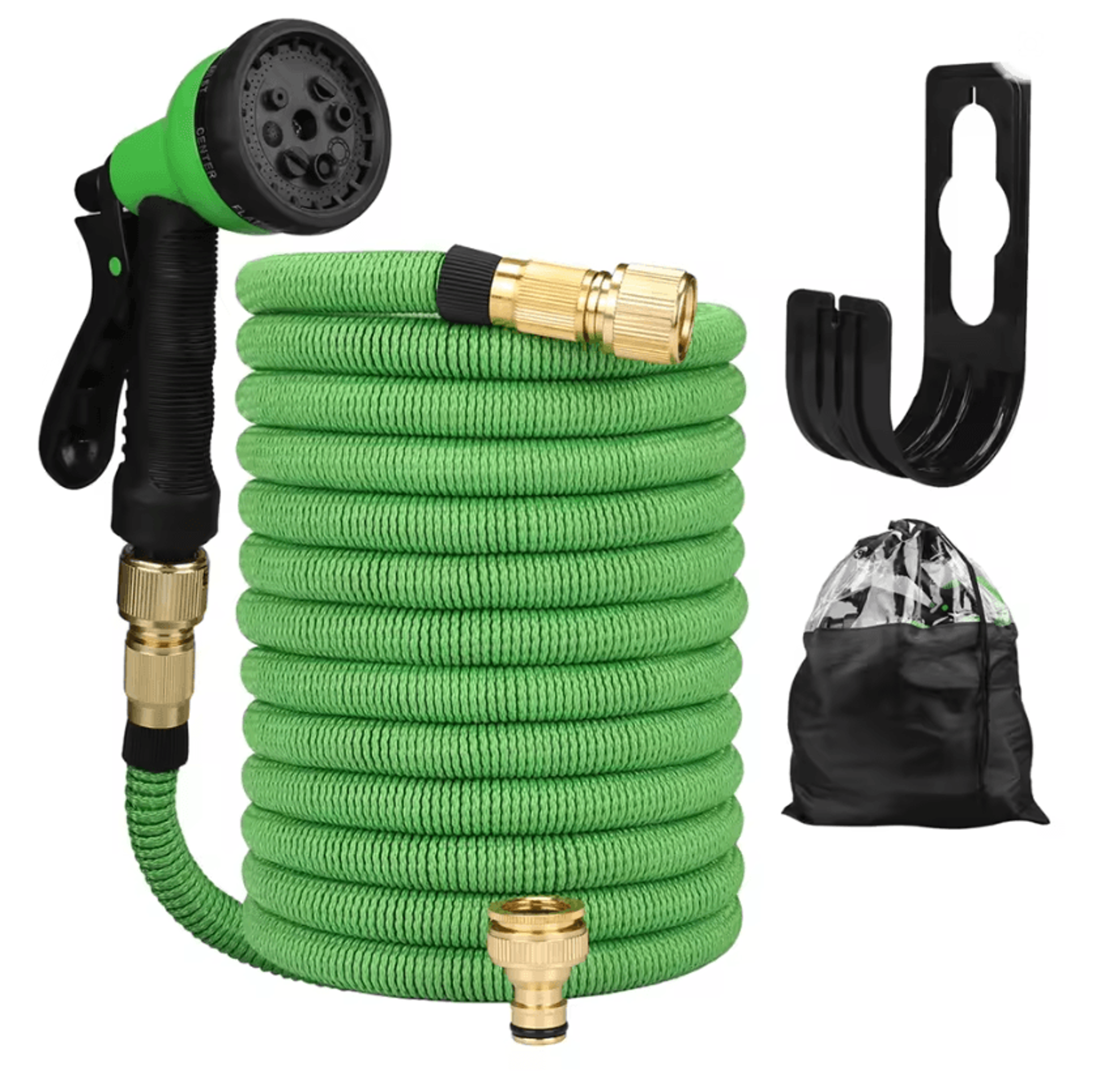 Expandable High Pressure Garden Water Hose With Double Metal Connectors And PVC Reel 8