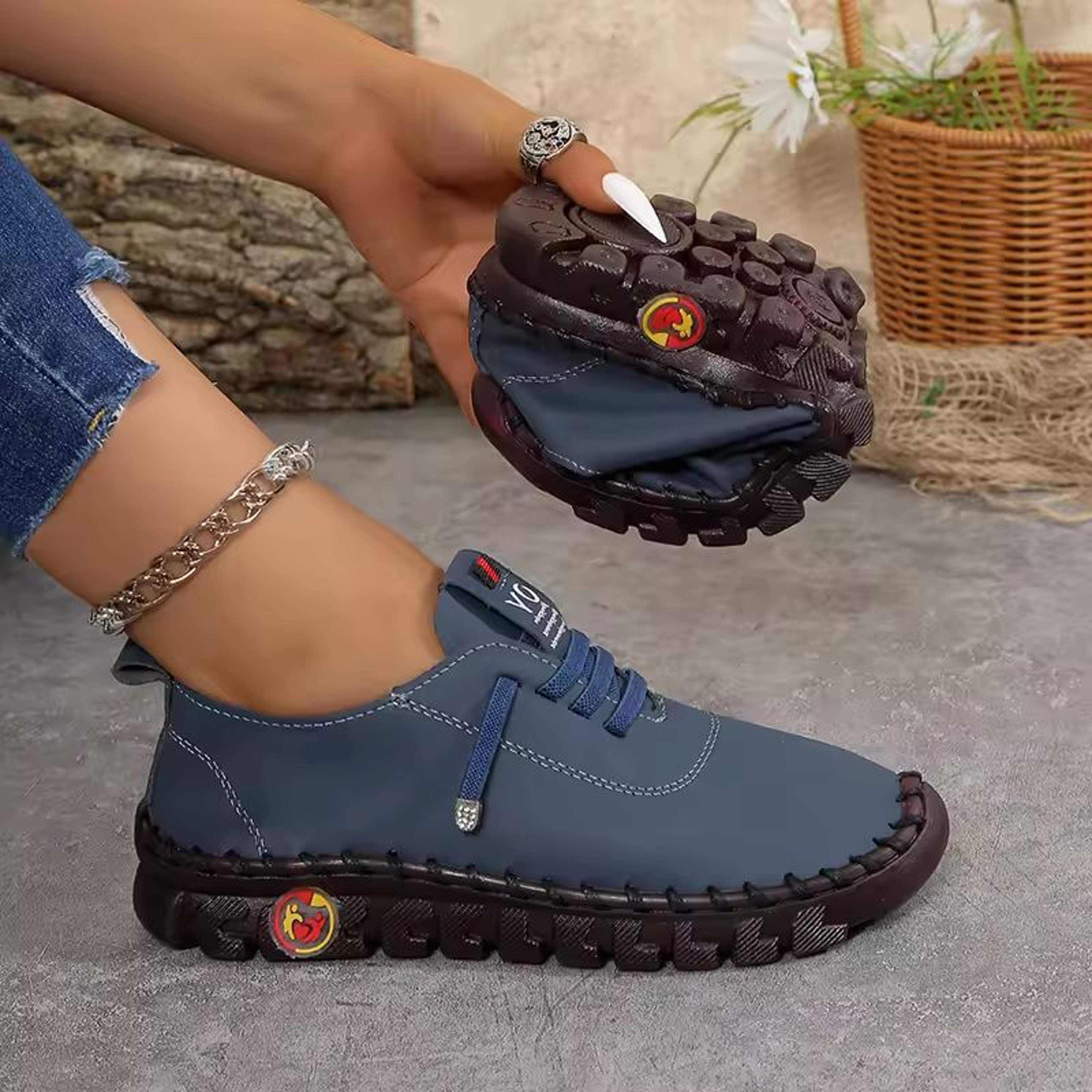 Womens Leather LaceUp Loafers  Comfortable Flat Casual Shoes For Everyday Wear 10