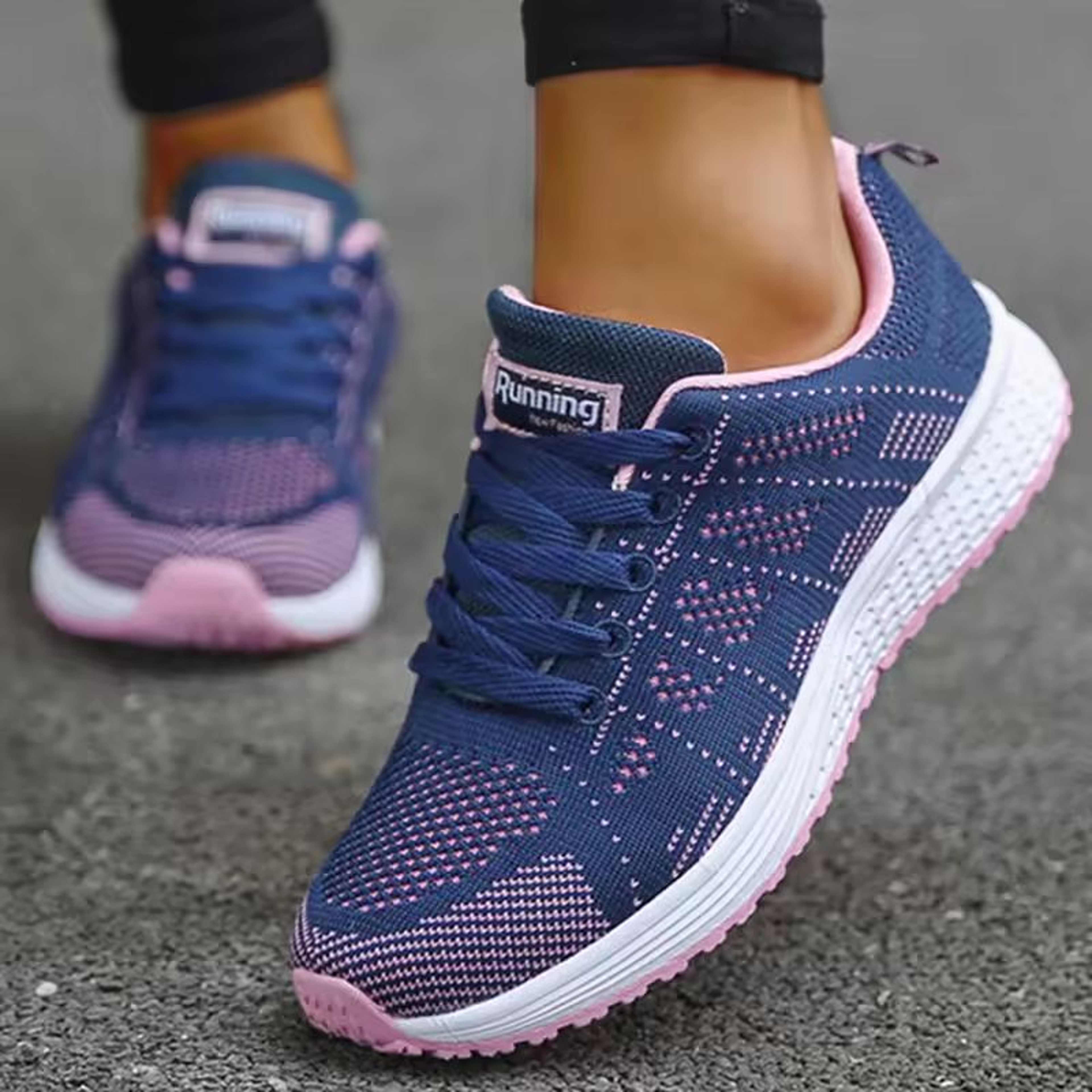 AirFlex Womens Breathable Mesh Sneakers Lightweight Lace Up Tennis Shoes 6