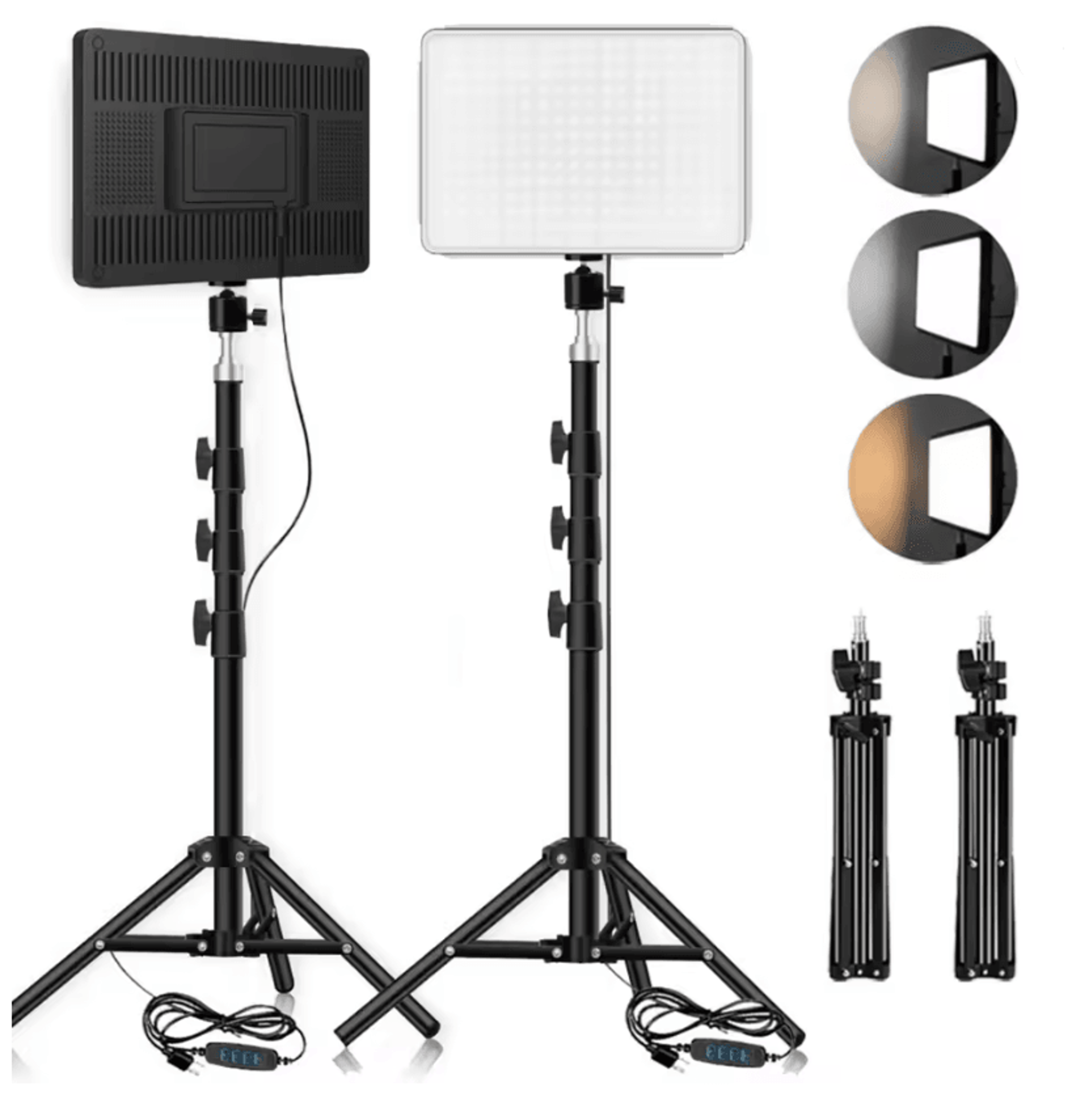 LED Video Conference Light With Adjustable Tripod For Zoom Calls Live Streaming And Photography 0