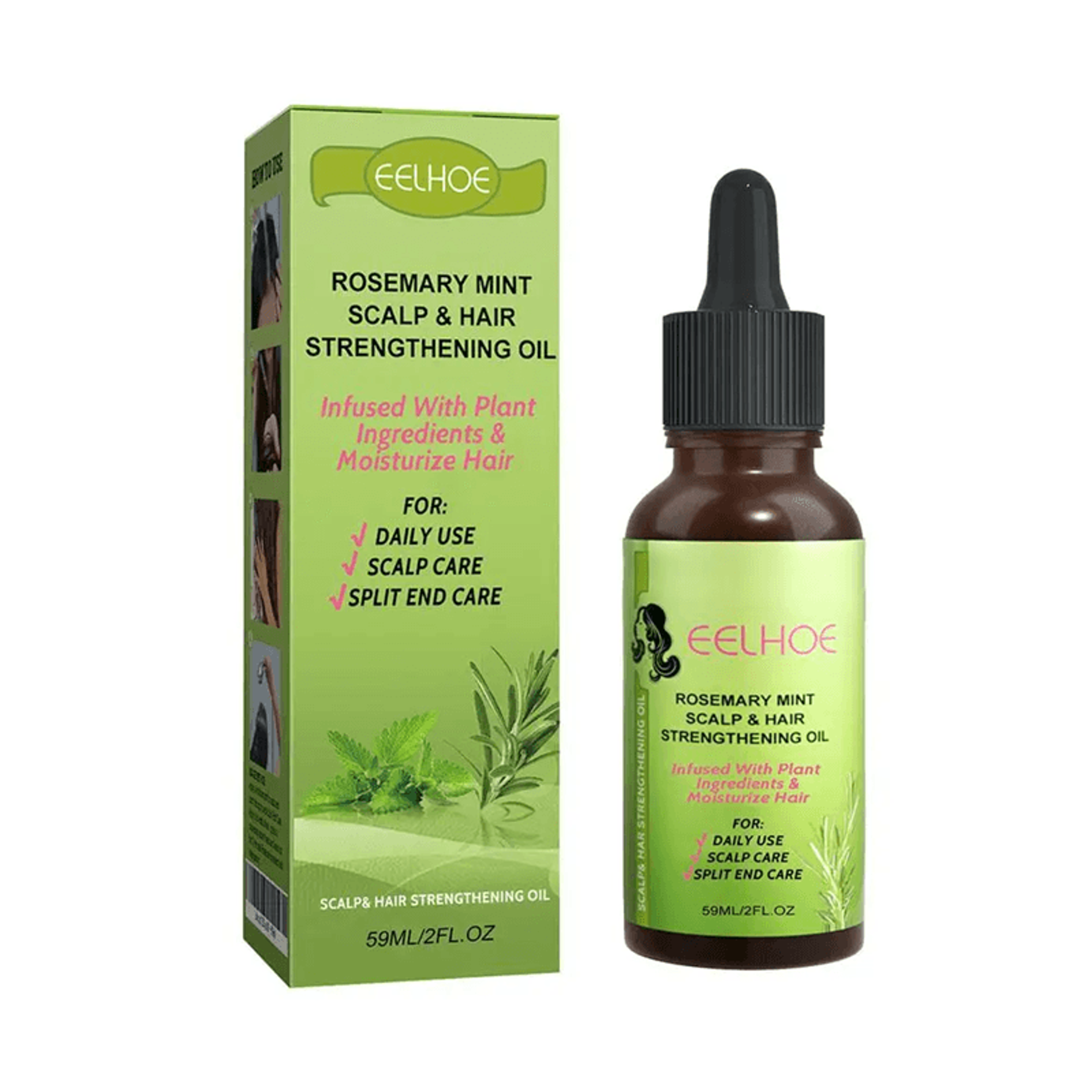 Batana Rosemary Mint Hair Oil With Biotin For Scalp Nourishment And Hair Strengthening 3