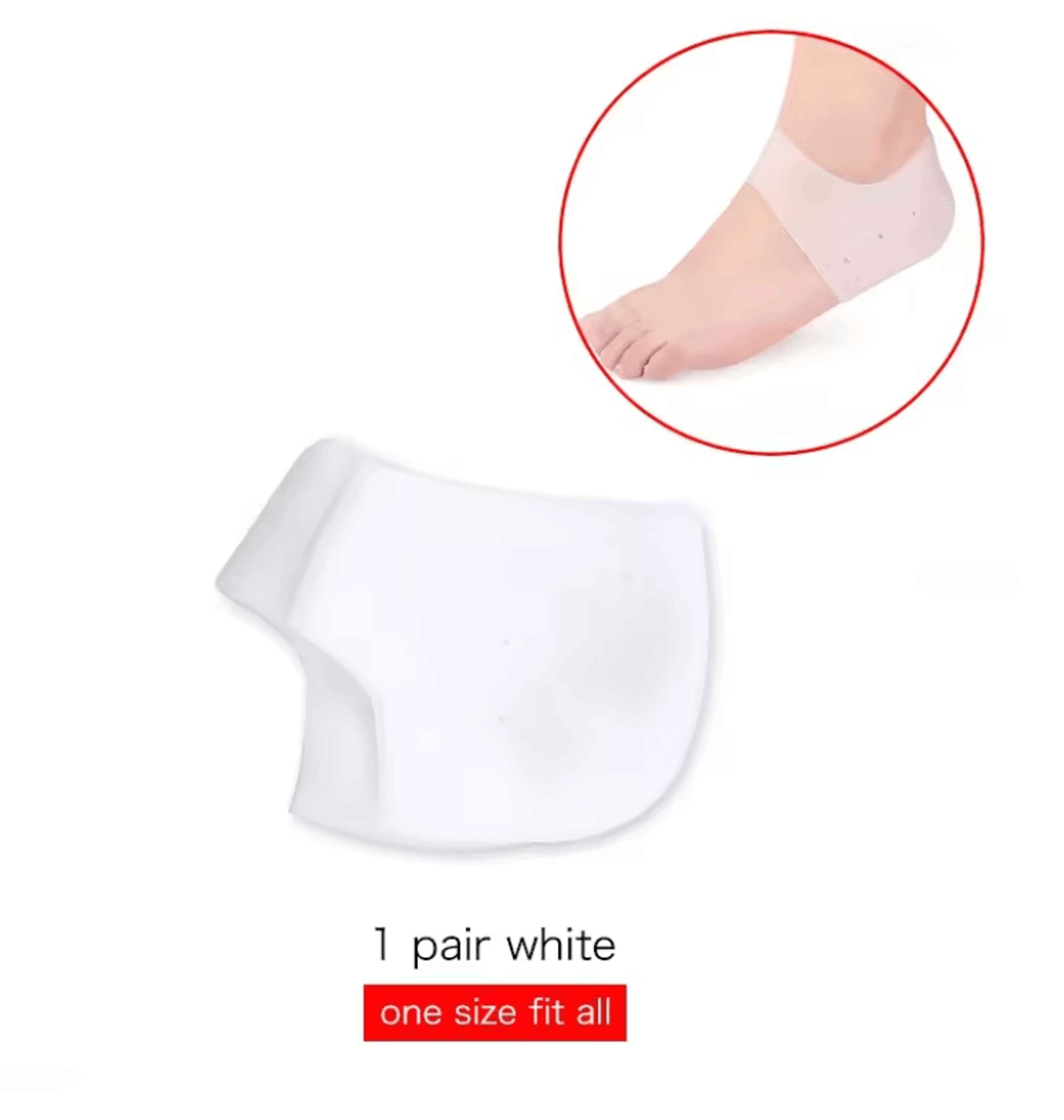 Silicone Heel Protectors With Metatarsal Support Pads For Foot Pain Relief And Blister Prevention 0