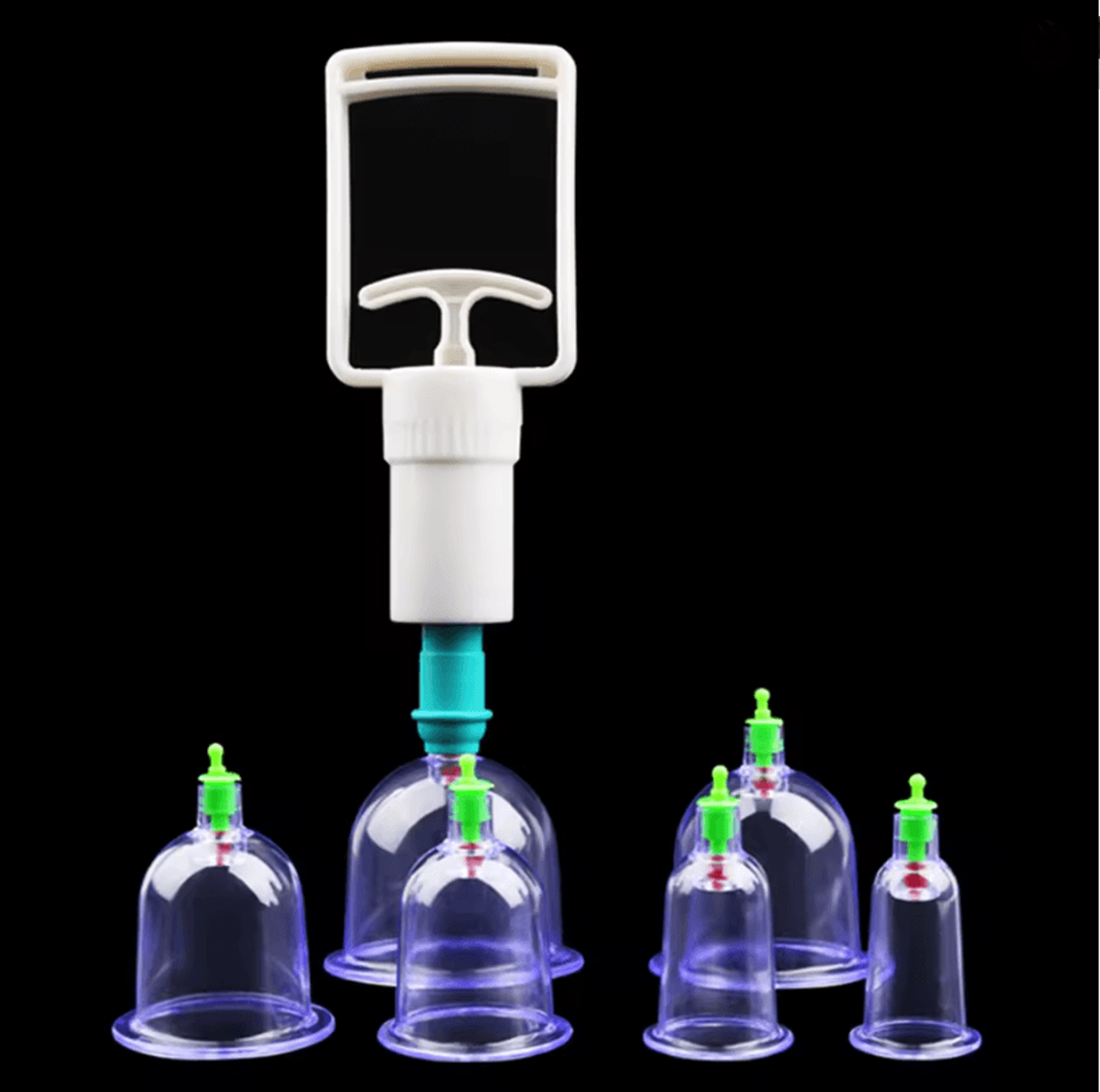 6 Piece Vacuum Cupping Therapy Set With Suction Pump For Body Massage And Cellulite Relief 3