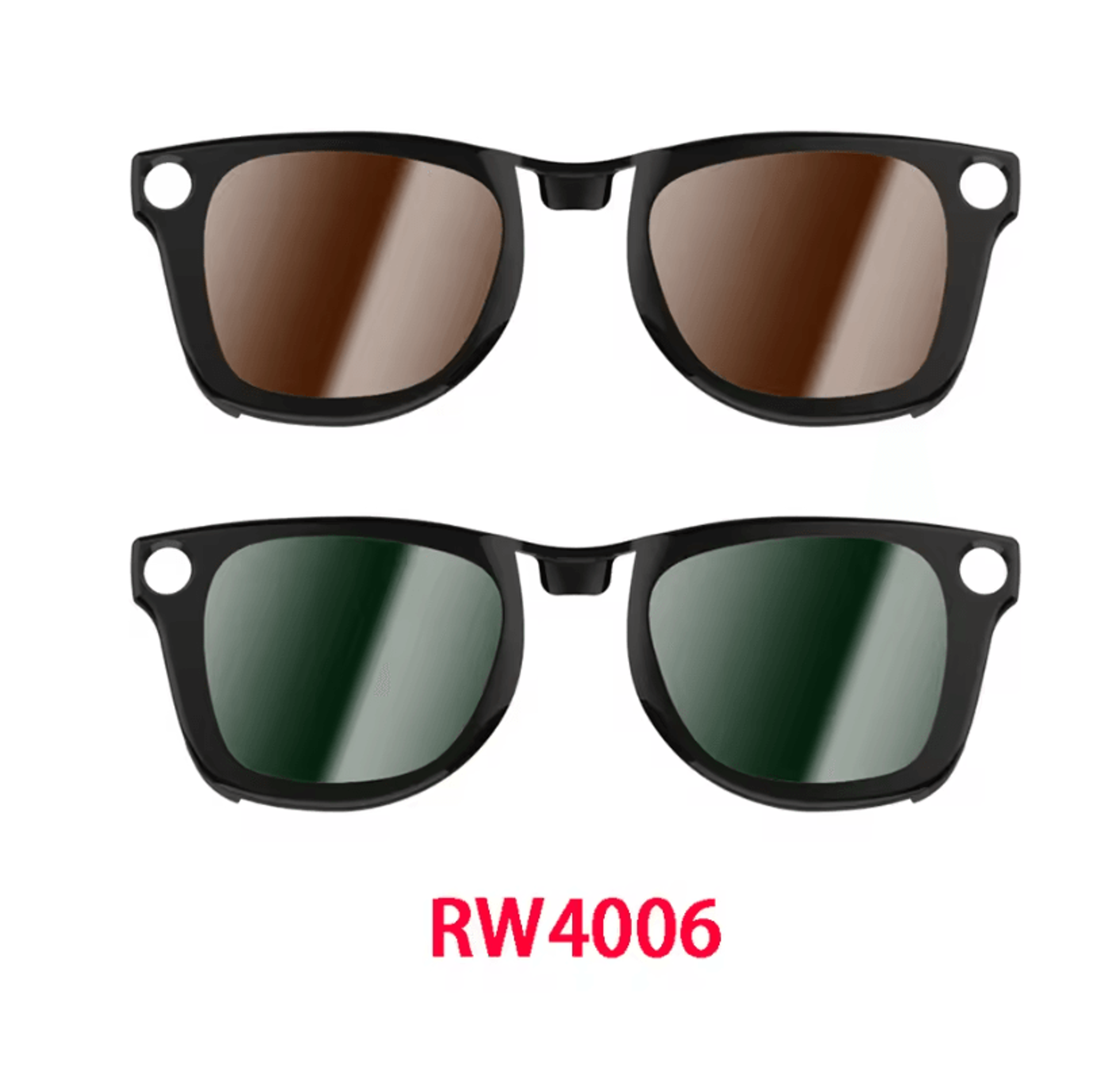 Polarized Clip On Sunglasses For Ray Ban Meta Wayfarer RW4006 RW4008 16