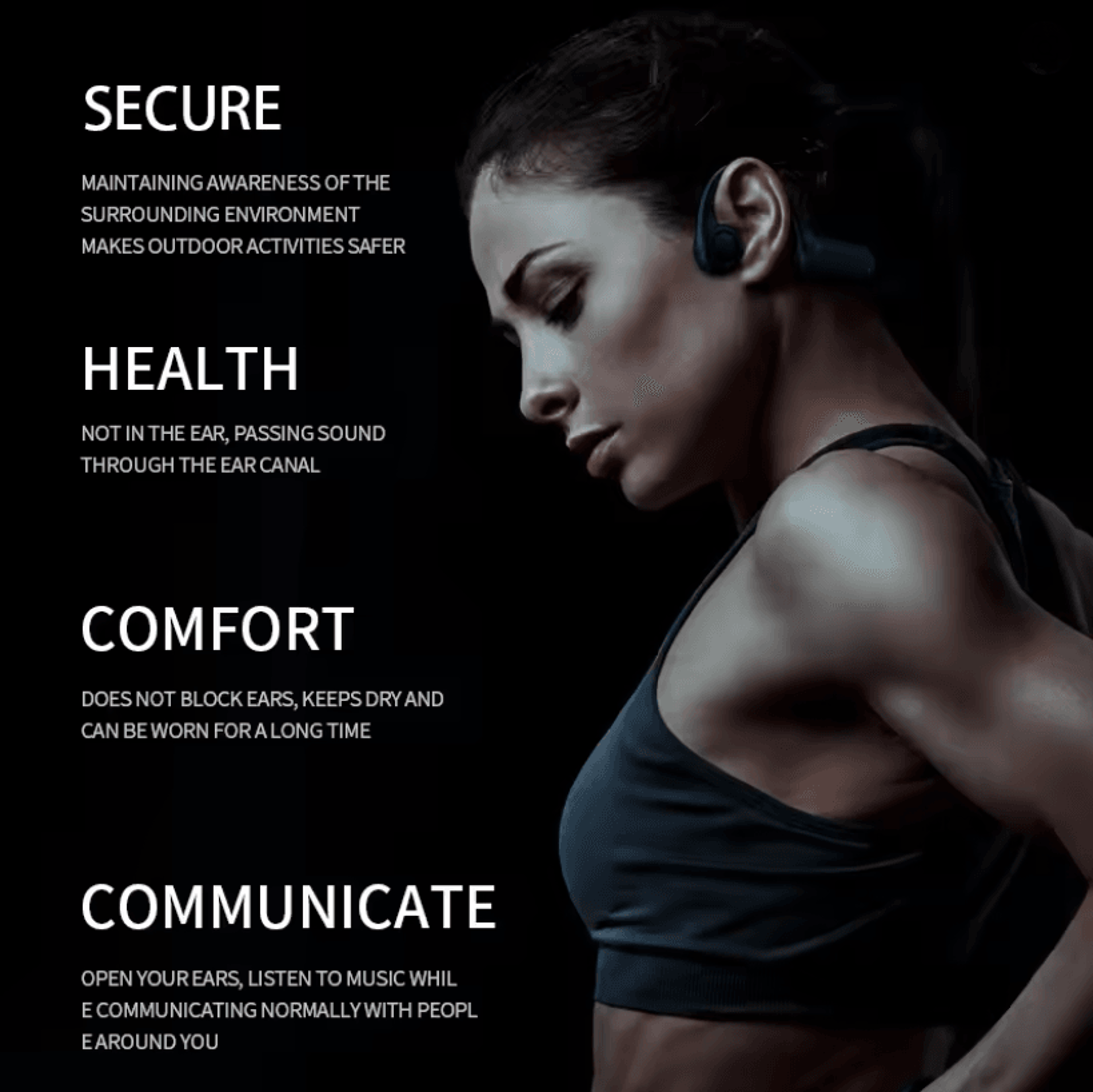 Xiaomi Mijia Bone Conduction Sport Headset Bluetooth 53 Open Ear 3