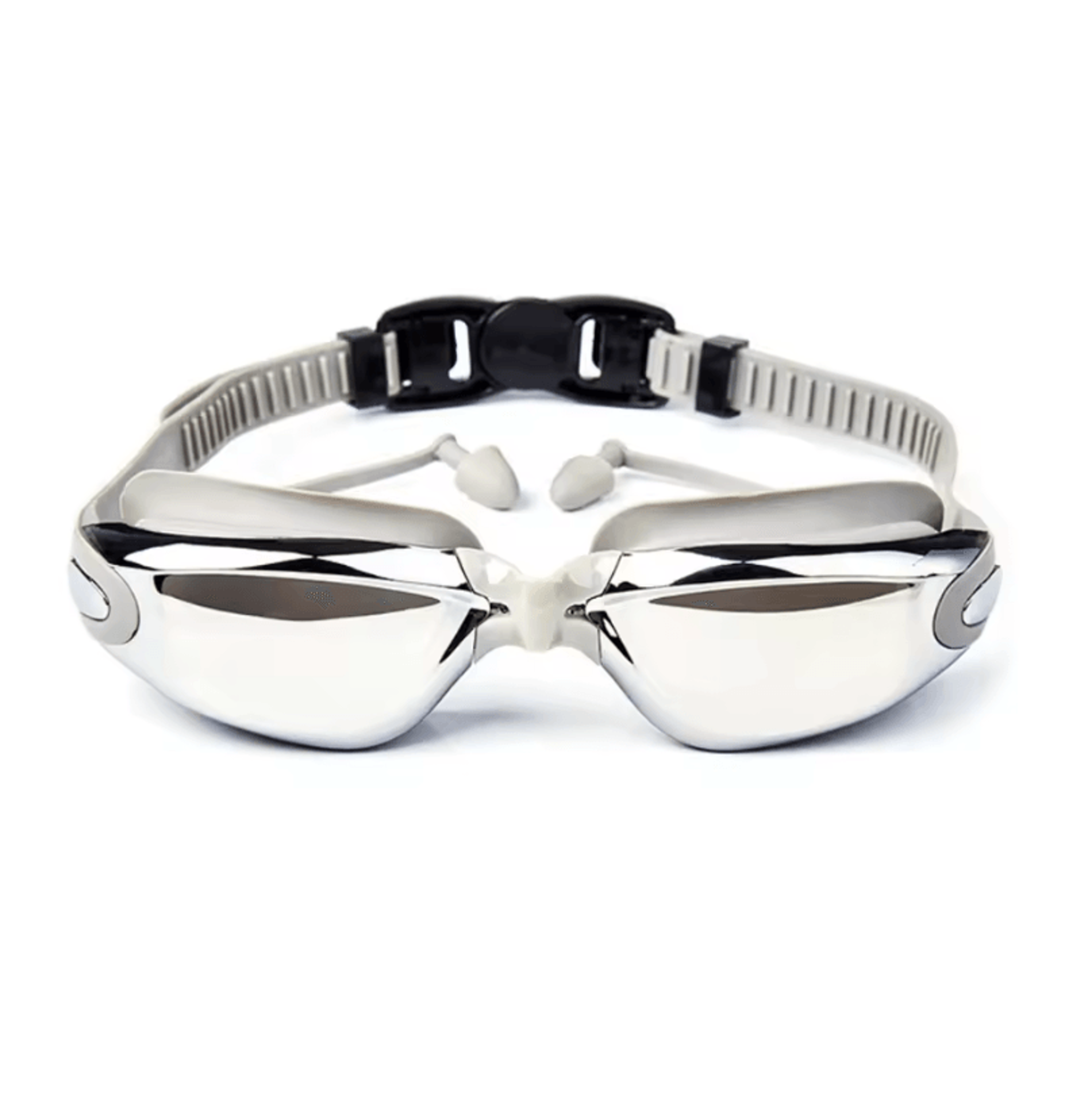 Premium Anti Fog Swimming Goggles For Adults With Earplugs And Nose Clip 0