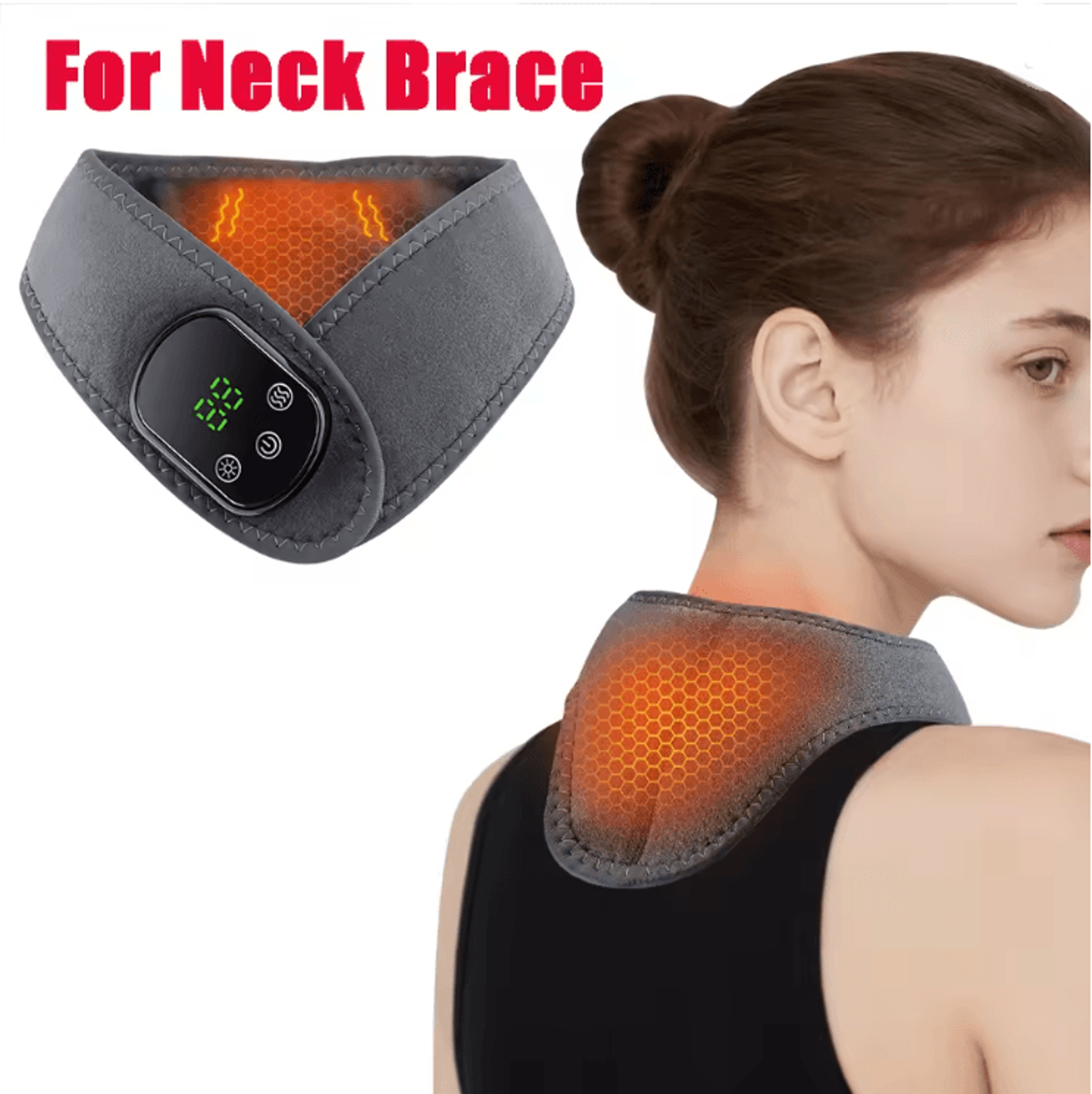TheraWave Rechargeable Electric Heating Wrist Brace Vibration Massage Carpal Relief 4