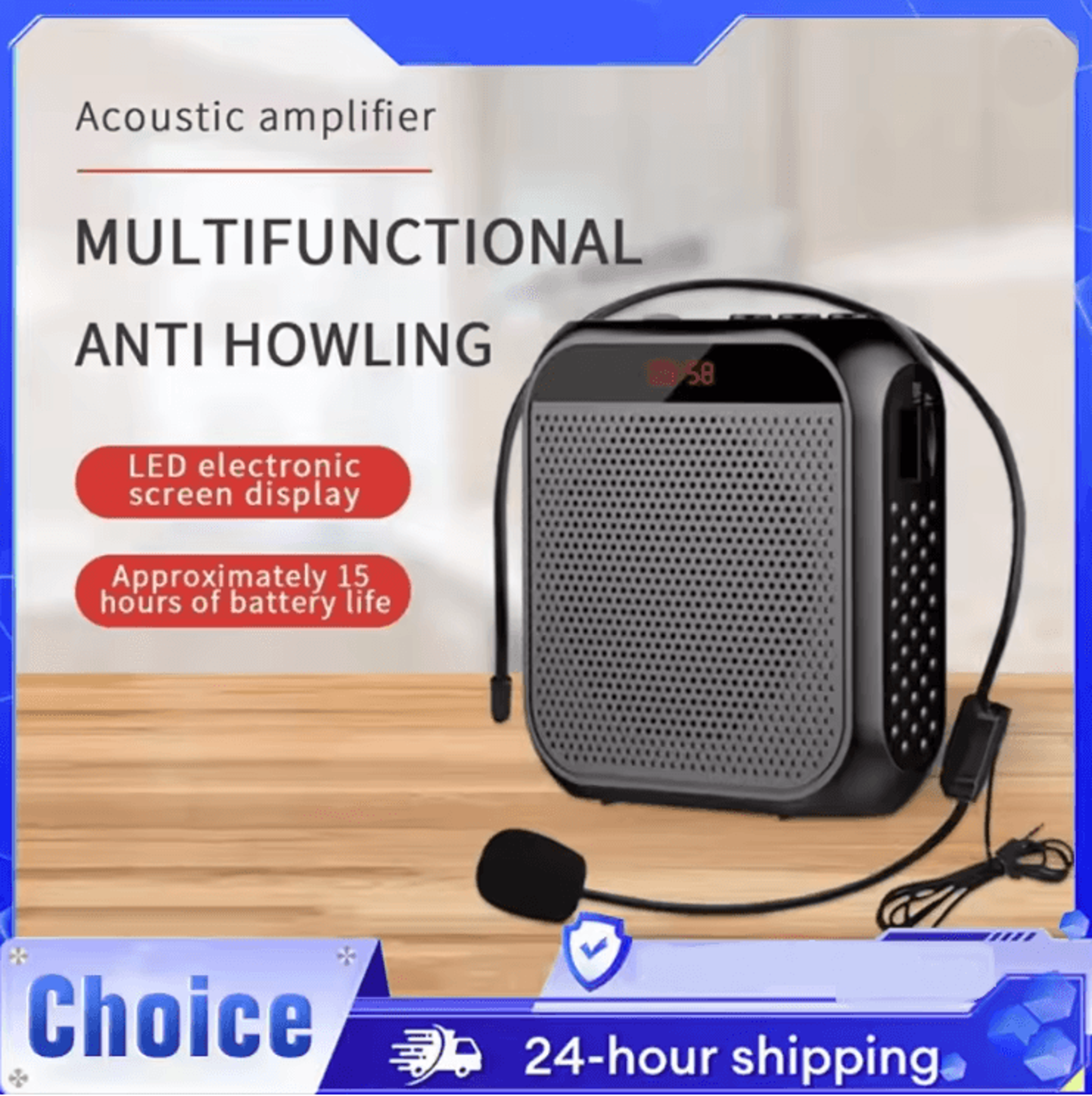 VoiceMax Pro Portable Voice Amplifier With Microphone 0