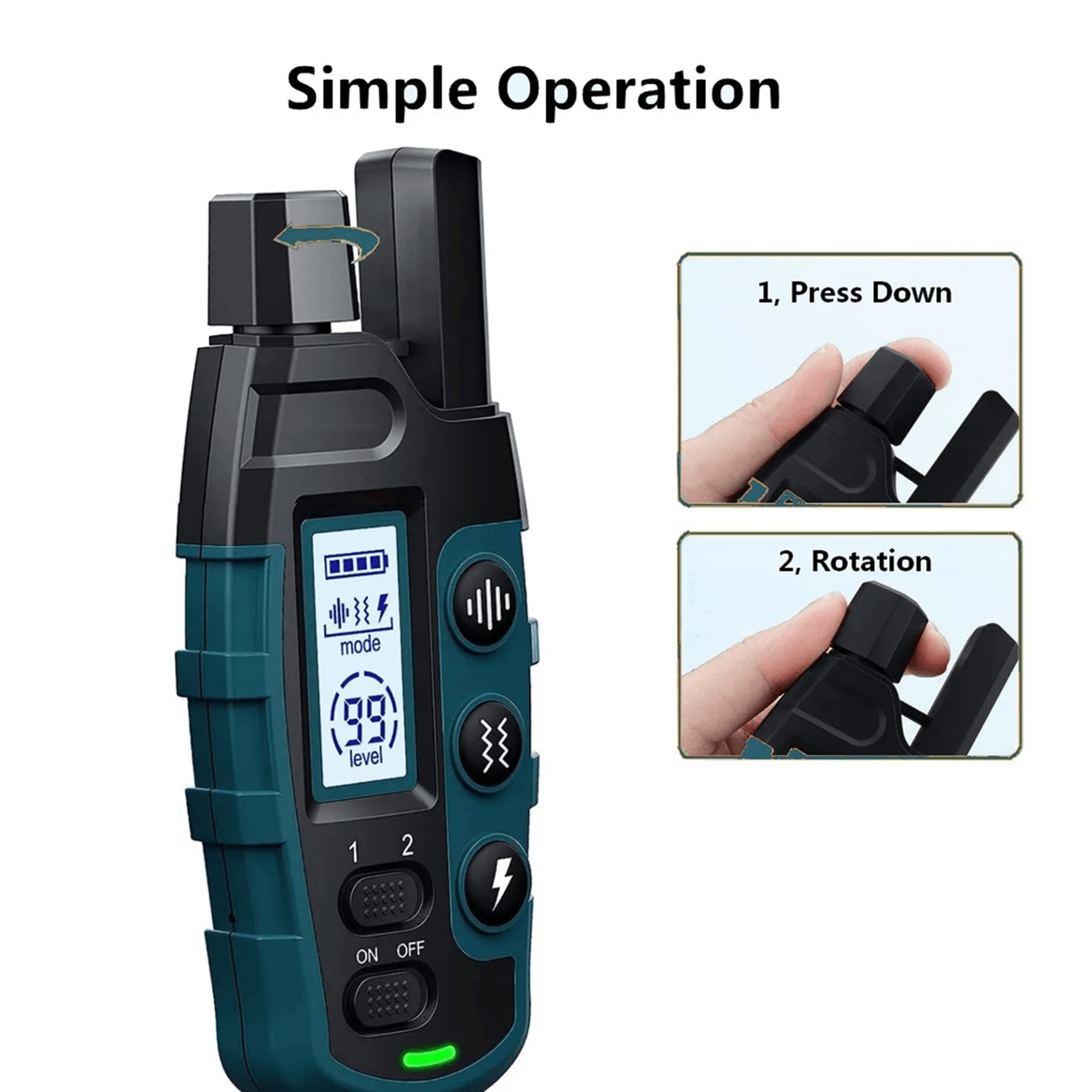 1000M Waterproof Training Collar For 2 Dogs With Shock Vibration And Beep Modes 3