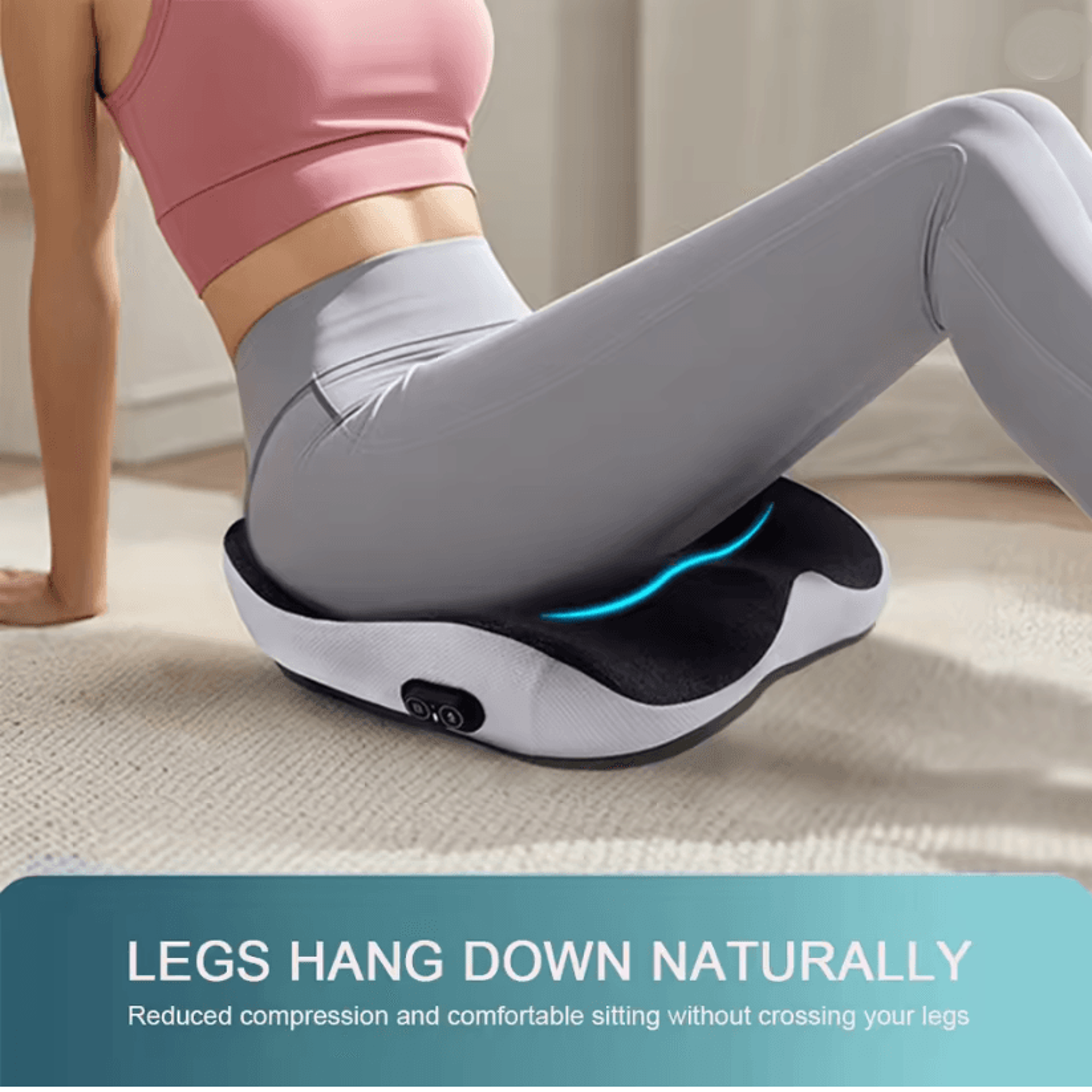 ReViveMotion Vibration Massage Cushion With Hot Compress 0