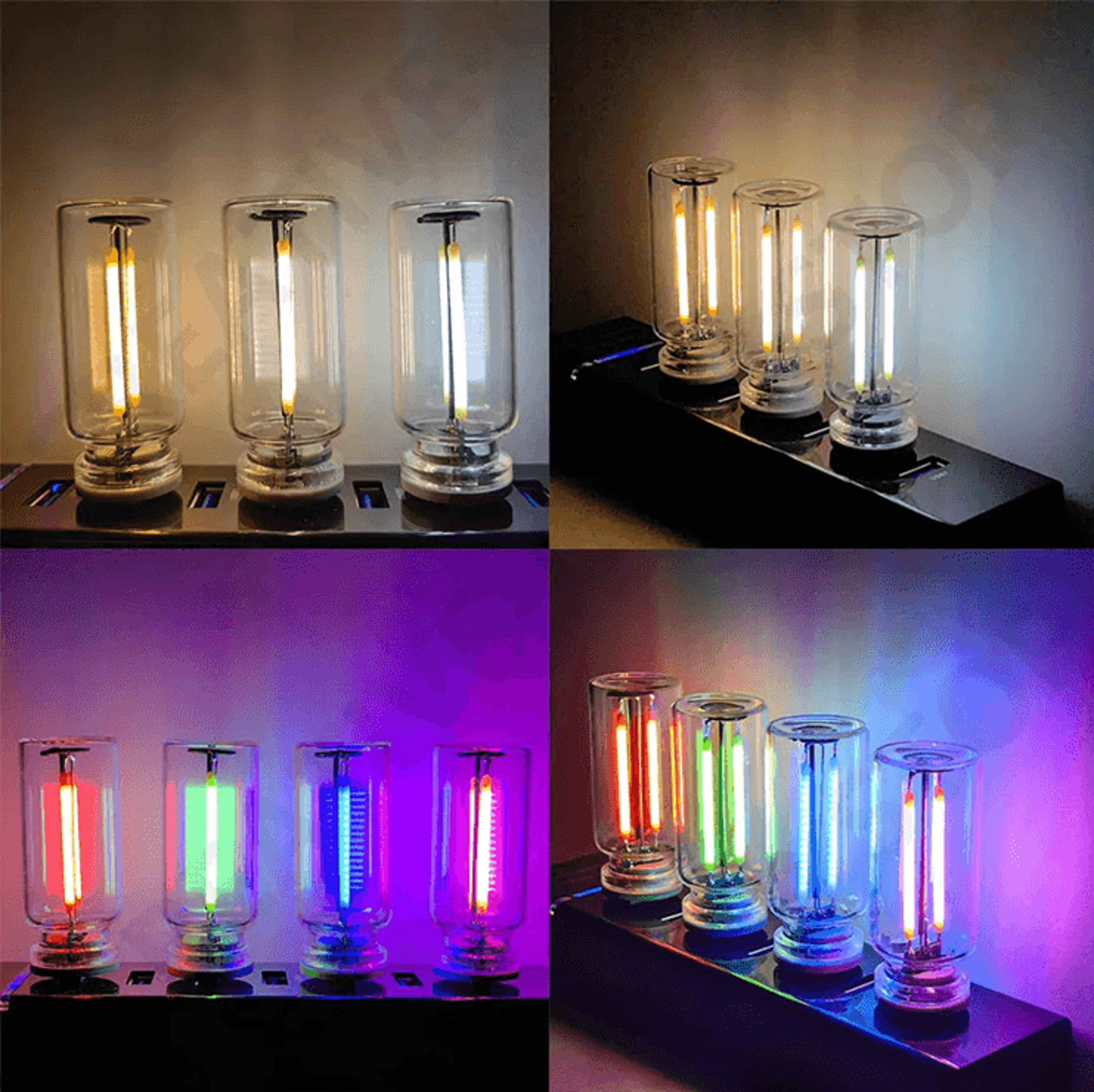 USB Touch Control LED Night Light Vintage Edison Style For Bedroom And Desk Decor 1