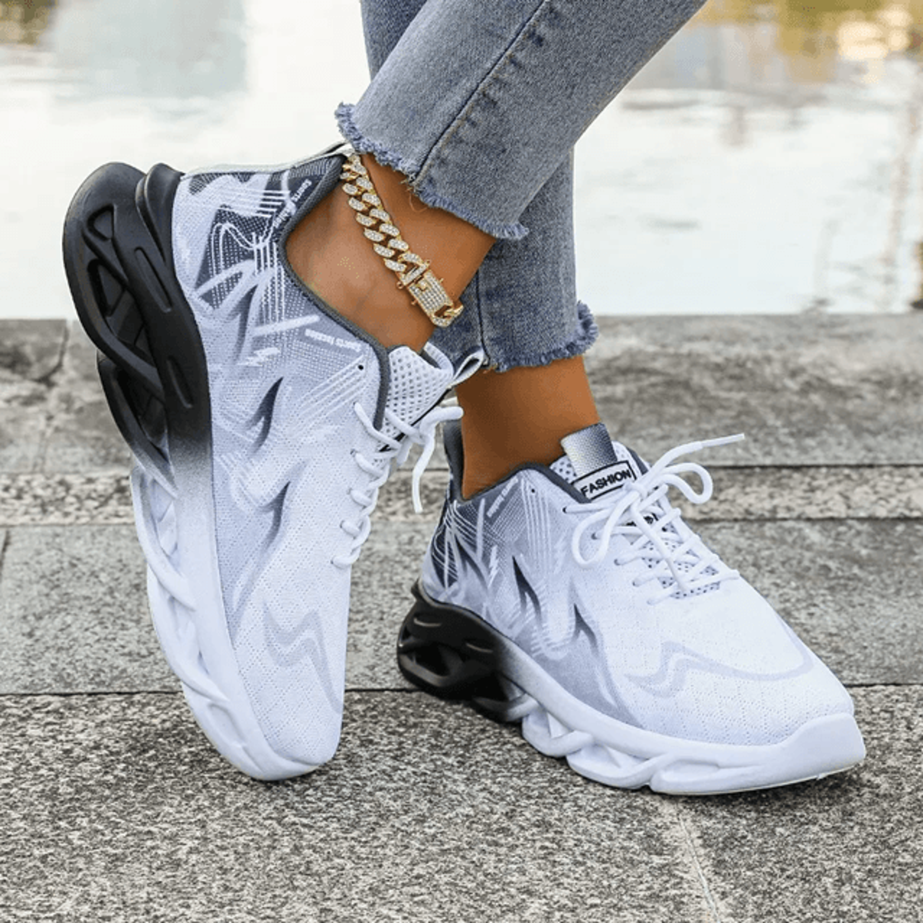 StrideLite Breathable Lightweight Vulcanized Sneakers For Women Outdoor Running Walking Flats 1