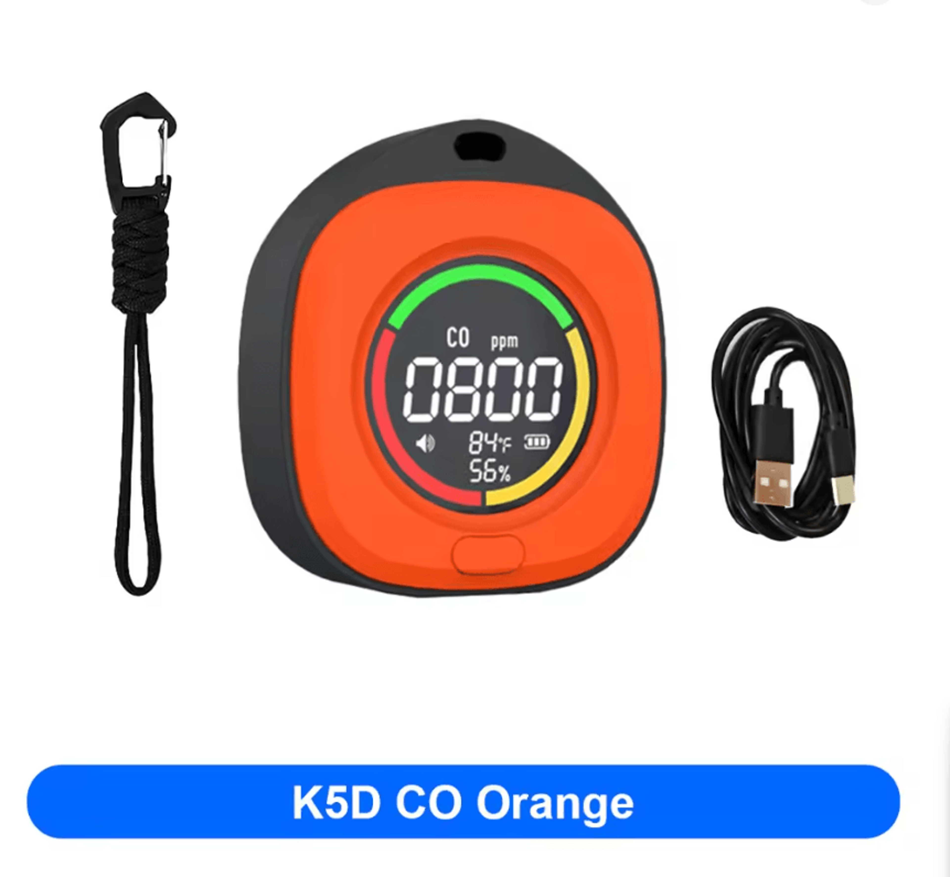 SafeAir 4in1 CO And CO2 Portable Detector Travel Alarm 1